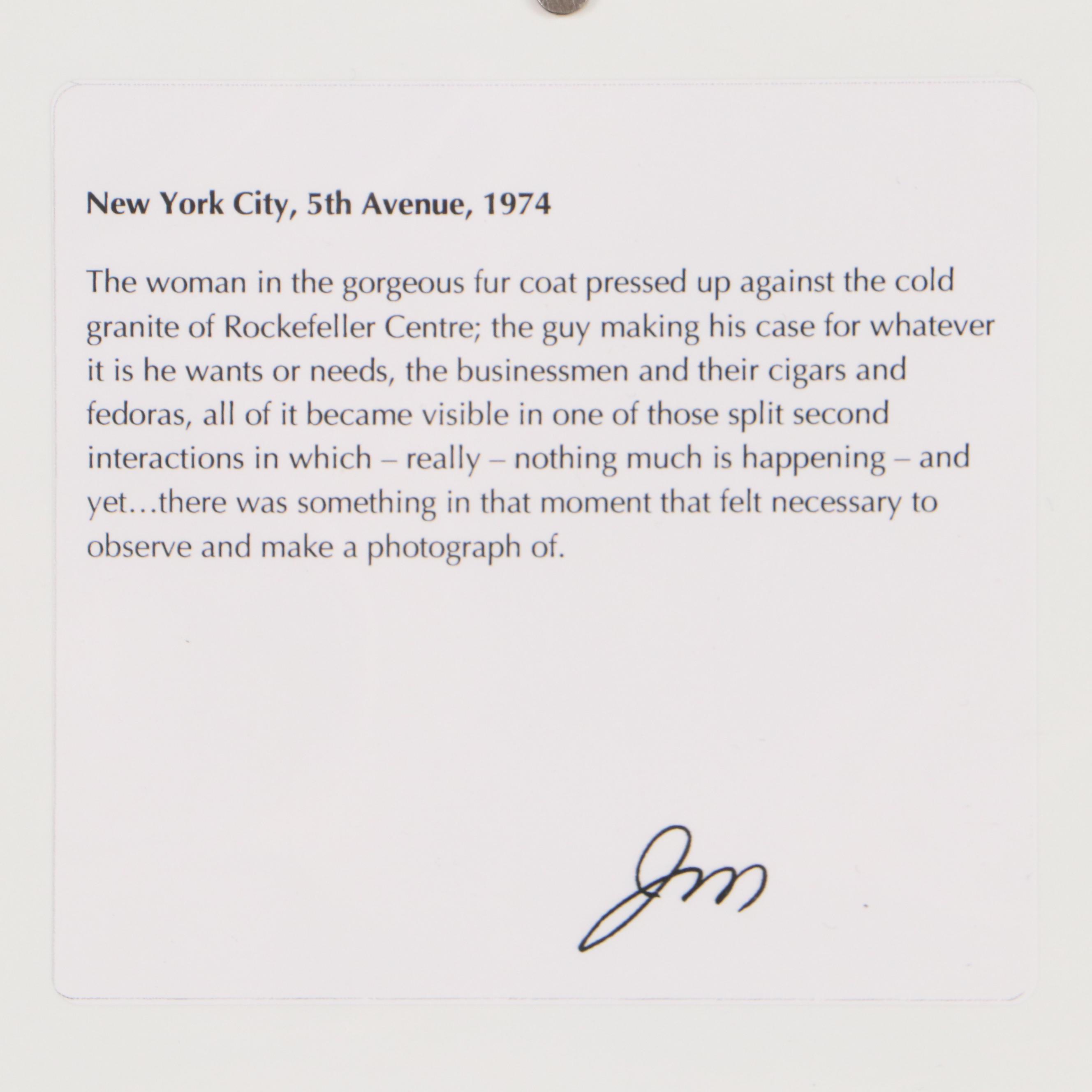 Joel Meyerowitz Digital C-Type "New York City, 5th Avenue, 1974"