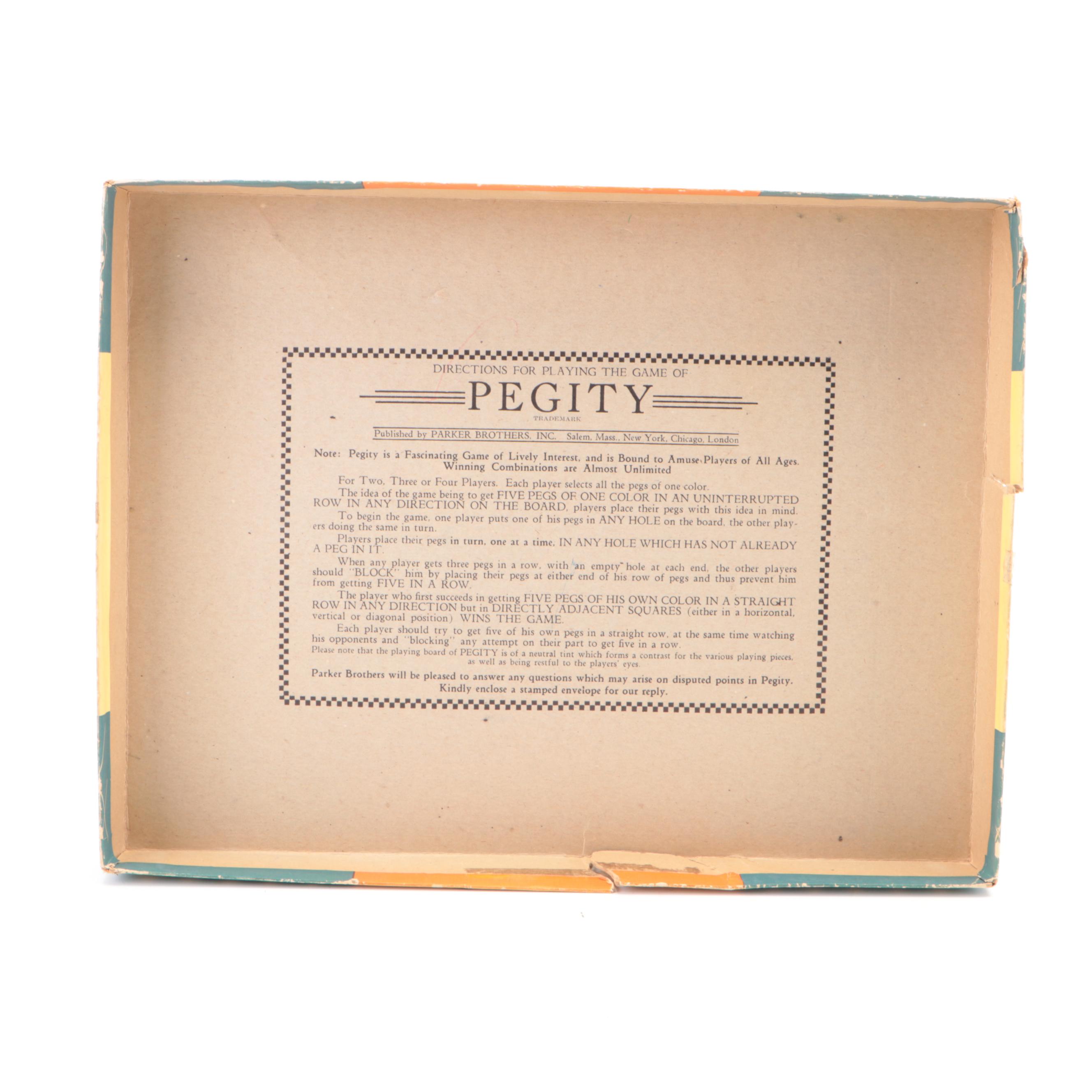 Pegity, On Parade and Tripoley Board Games