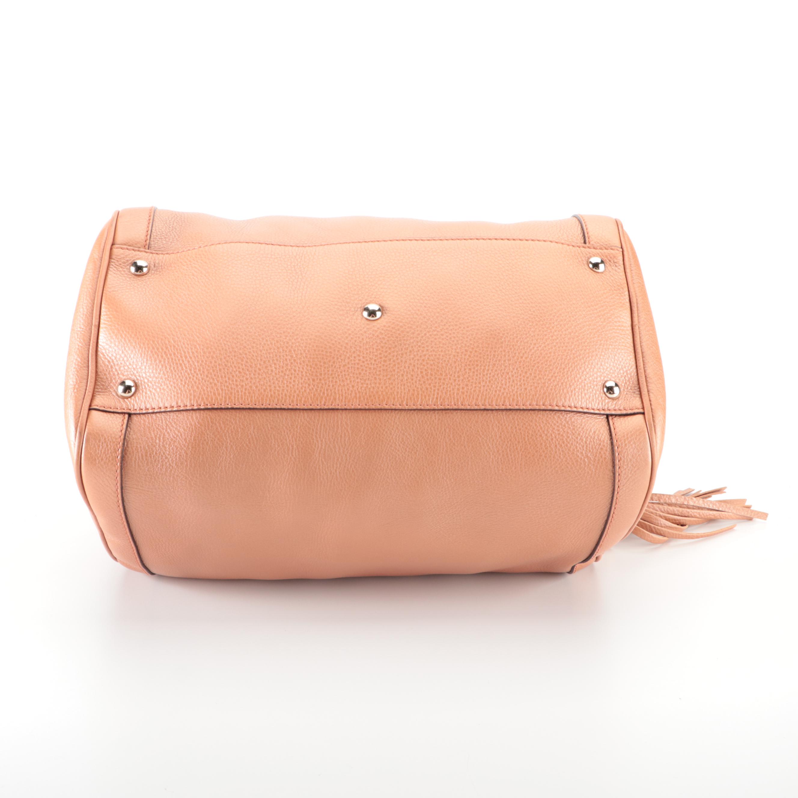 Gucci Japan Exclusive Soho Boston Bag in Pearlescent Grained Leather