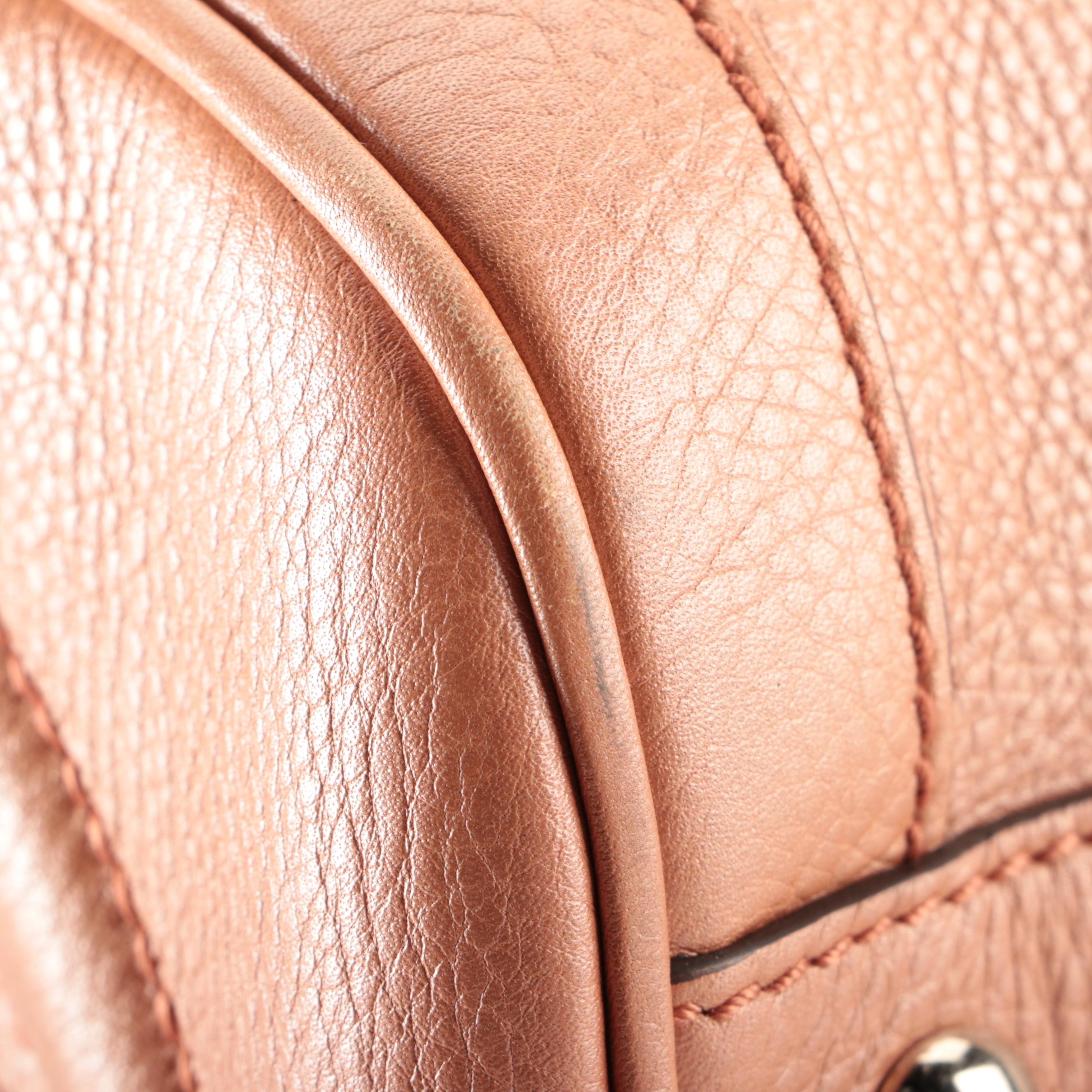 Gucci Japan Exclusive Soho Boston Bag in Pearlescent Grained Leather