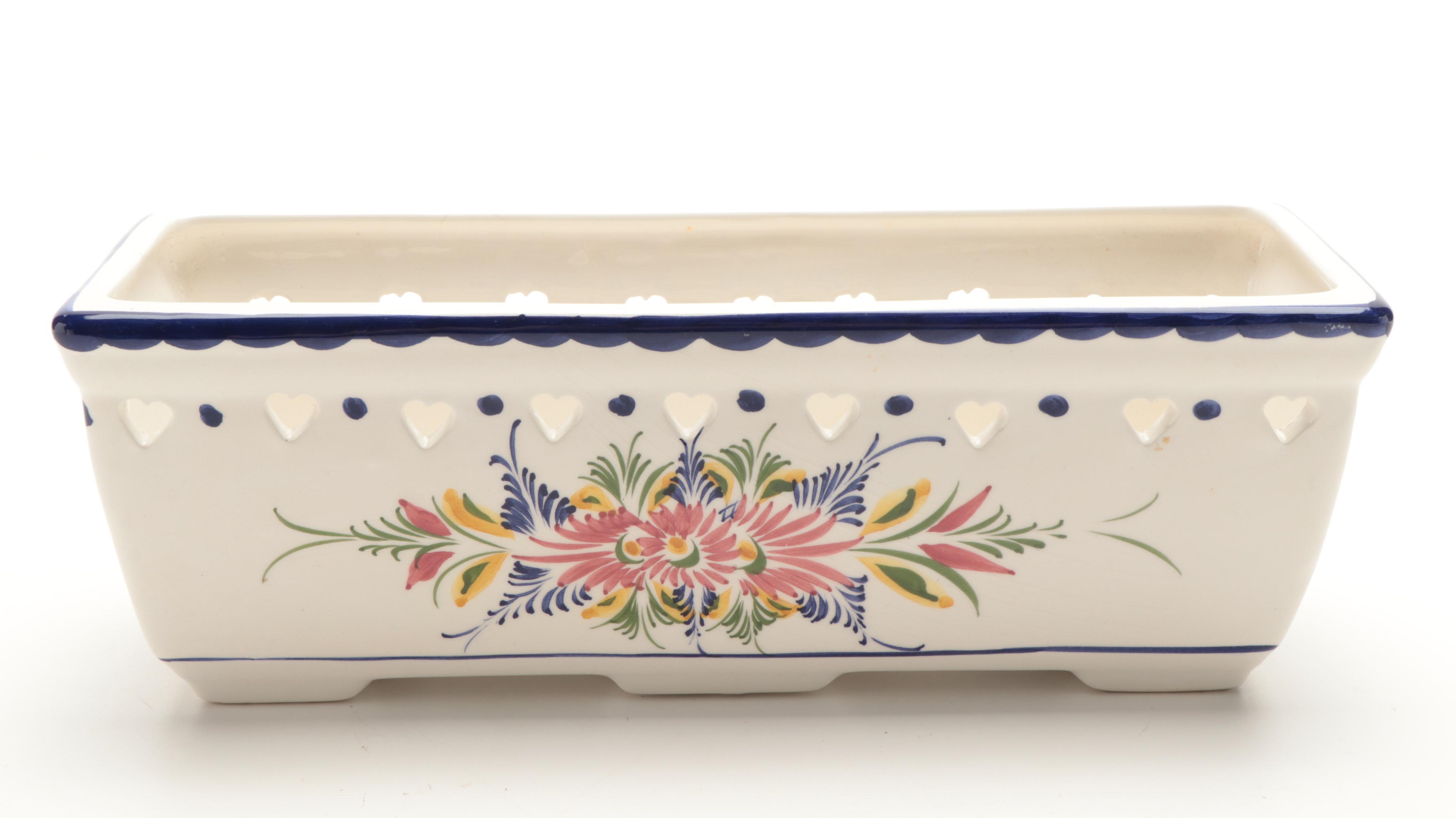 Ceramics de Coimbra Vase and Other Hand-Painted Portuguese Ceramics