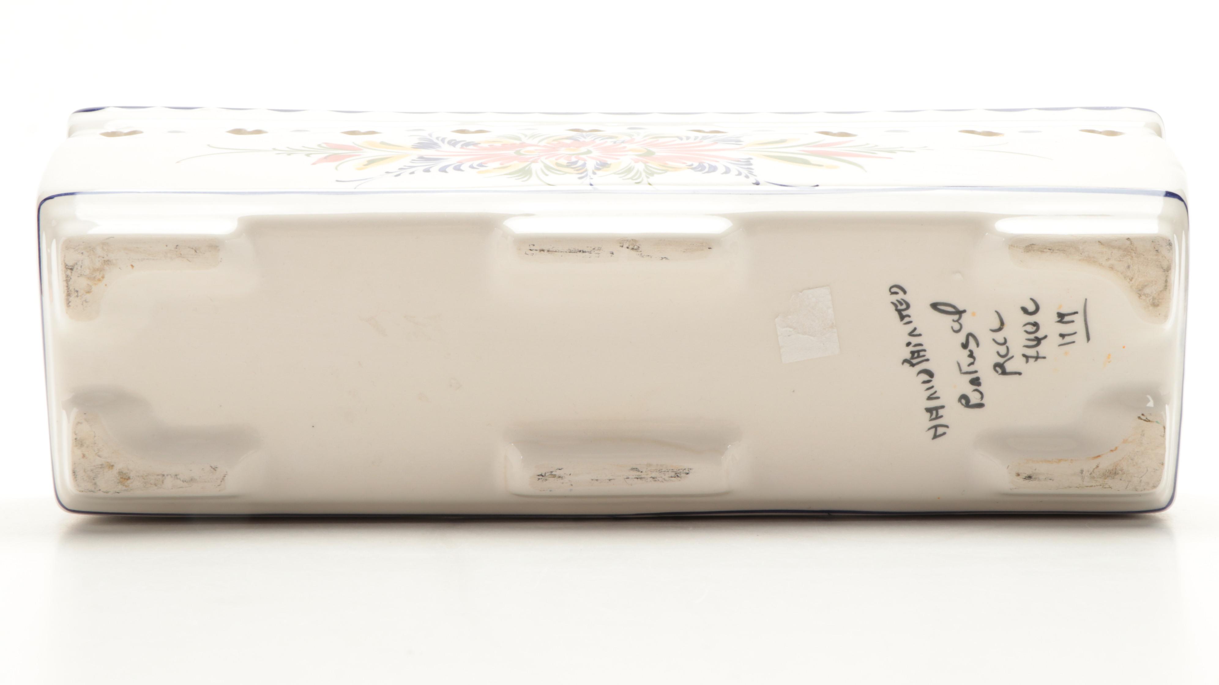 Ceramics de Coimbra Vase and Other Hand-Painted Portuguese Ceramics