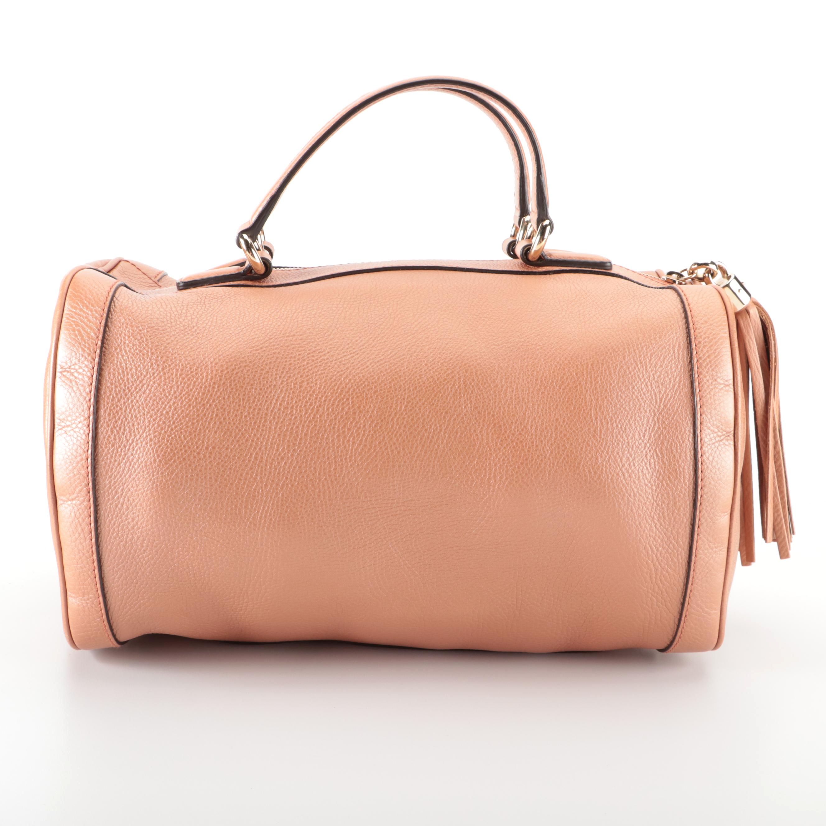 Gucci Japan Exclusive Soho Boston Bag in Pearlescent Grained Leather