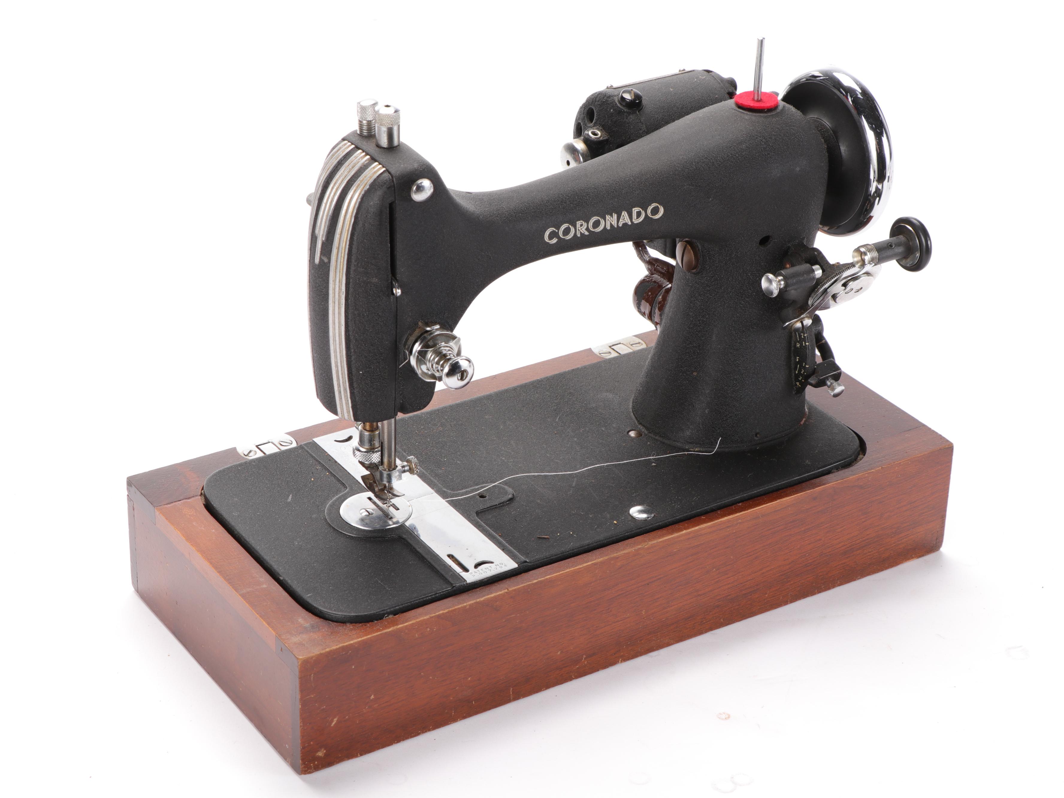 Hamilton Beach Coronado Model-A Sewing Machine, Mid-20th Century