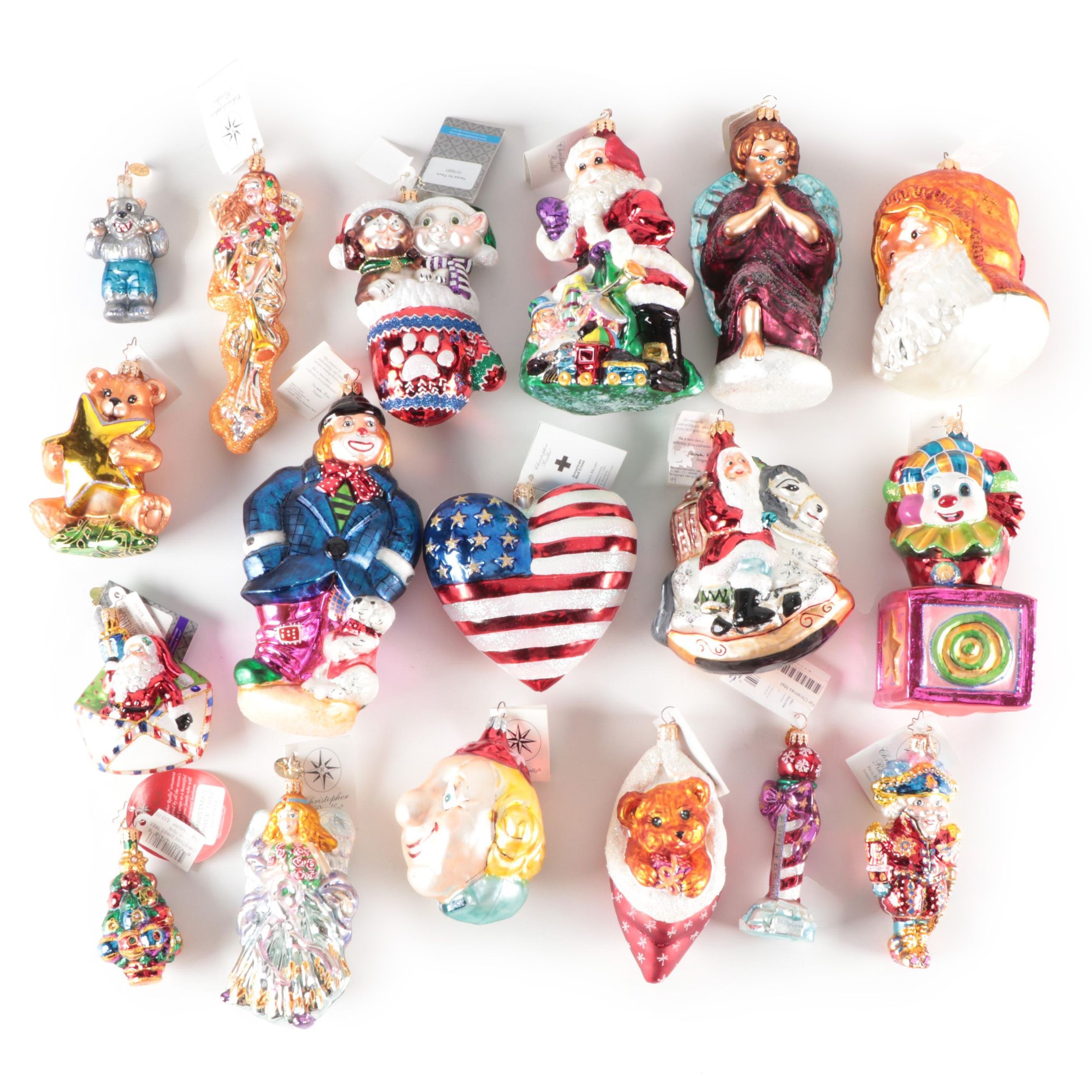 Christopher Radko "Gifted Greetings" and Other Radko Glass Ornaments