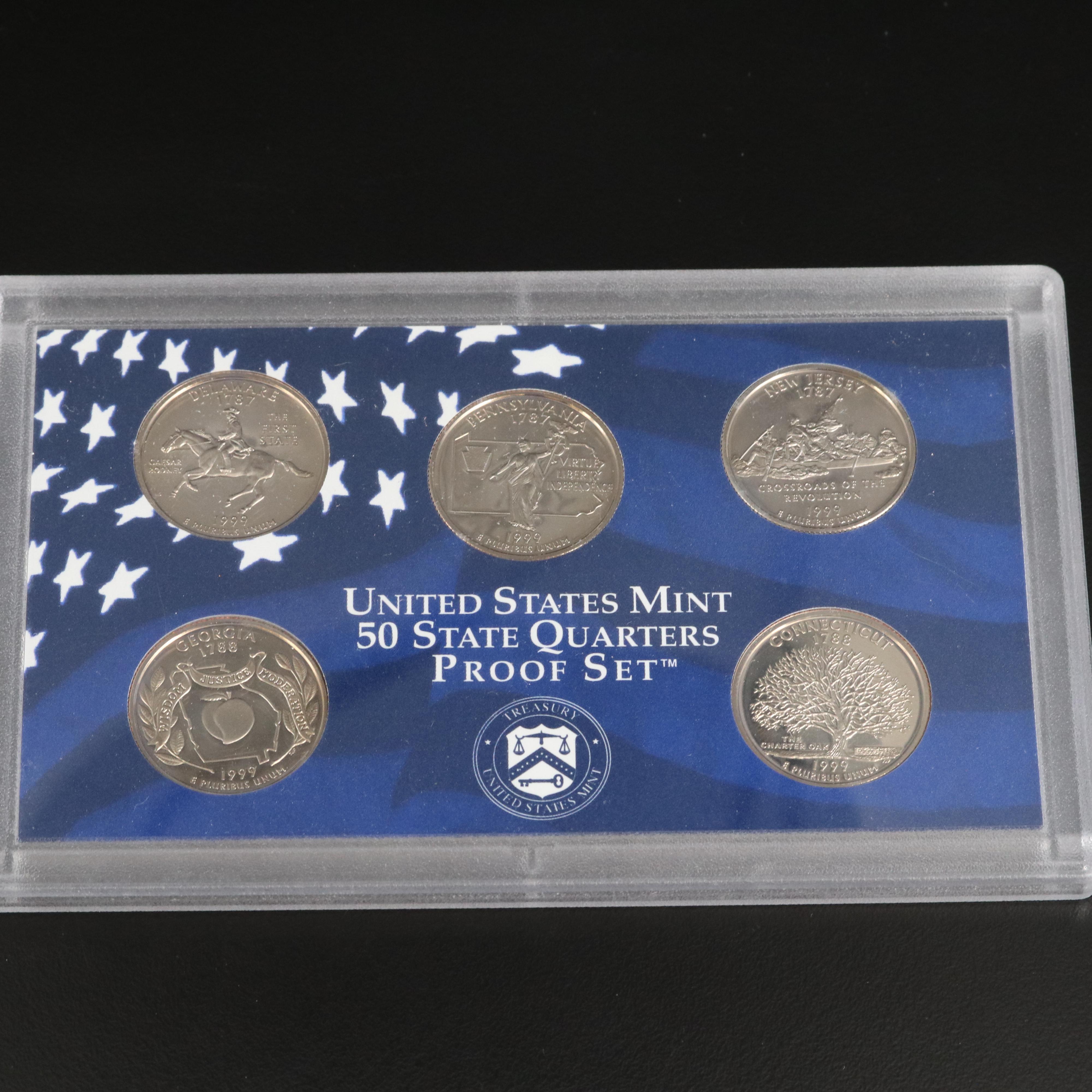Complete Set of Eleven Statehood and Territories Quarter Proof Sets