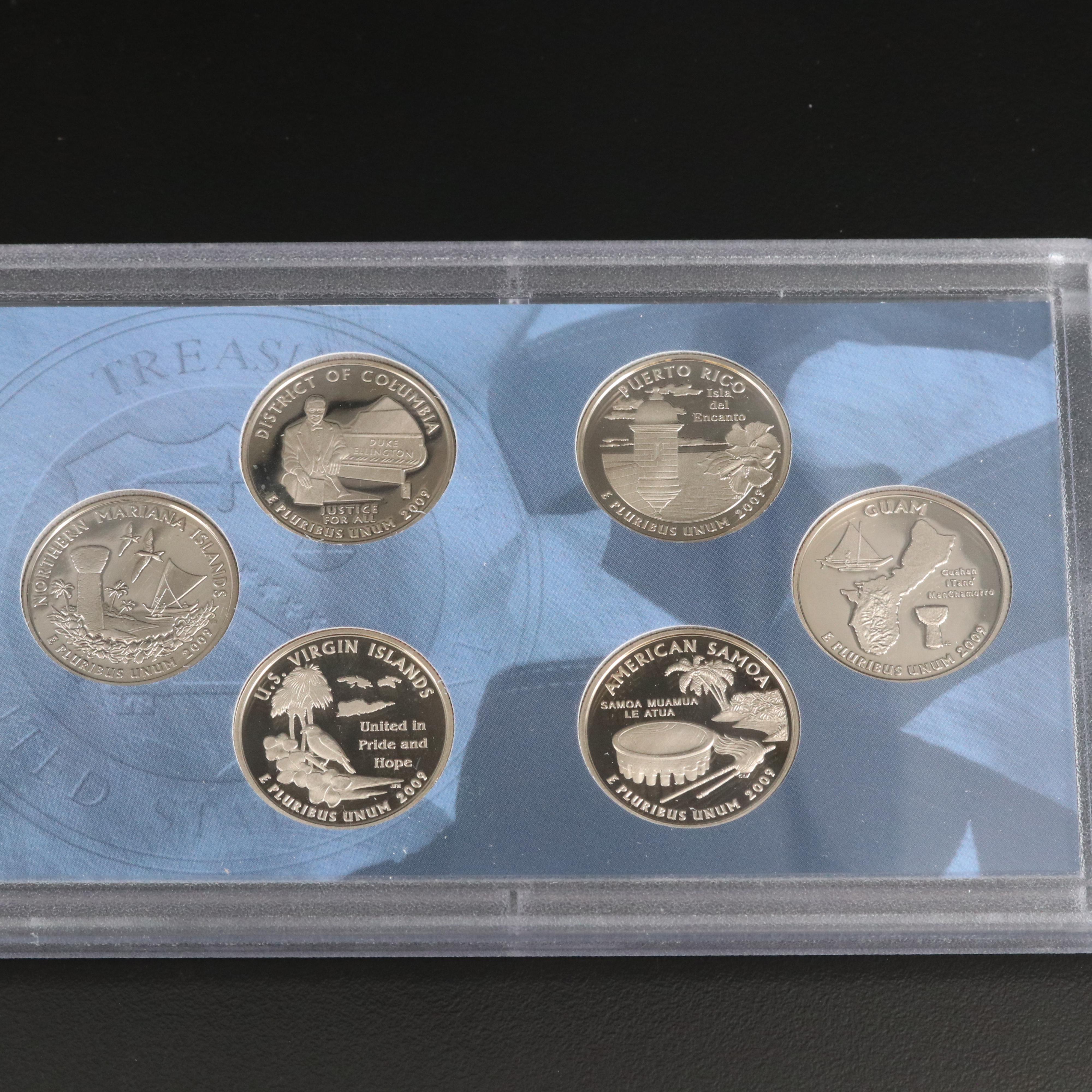 Complete Set of Eleven Statehood and Territories Quarter Proof Sets