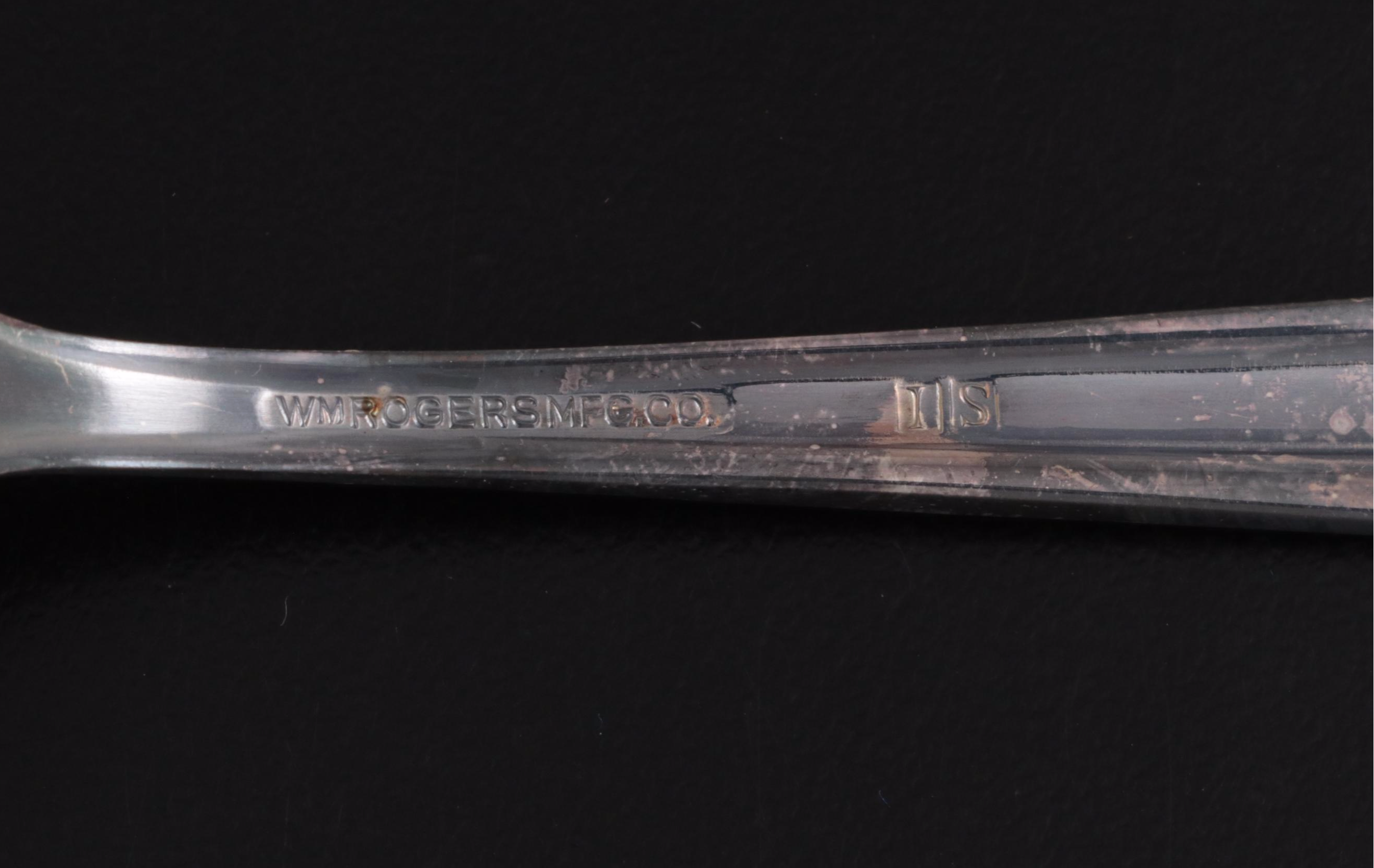 Wm Rogers Silver Plate Presidents Commemorative Spoon Collection in Case