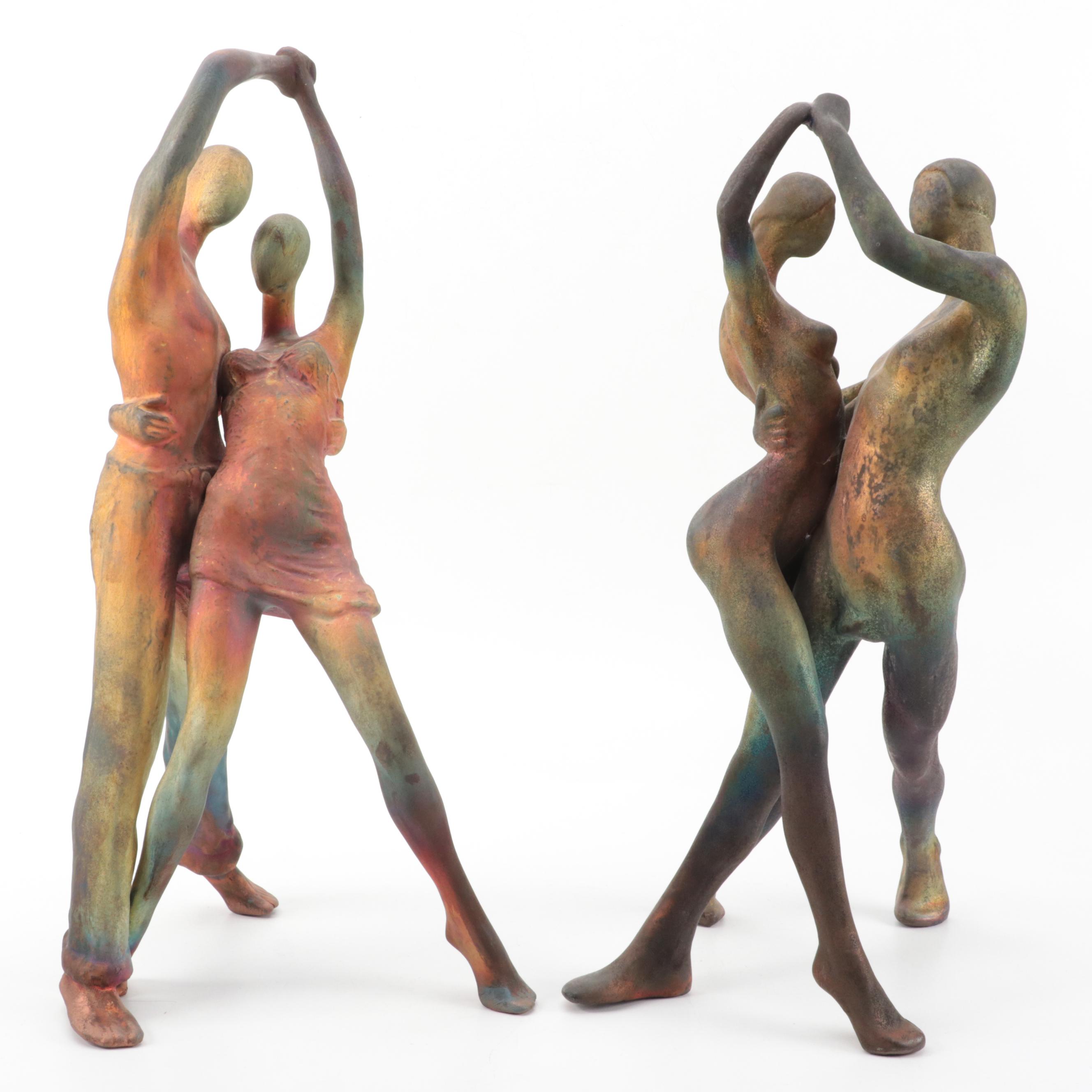 George "Zaro" Tudzarov Raku Fired Figural Ceramic Sculpture