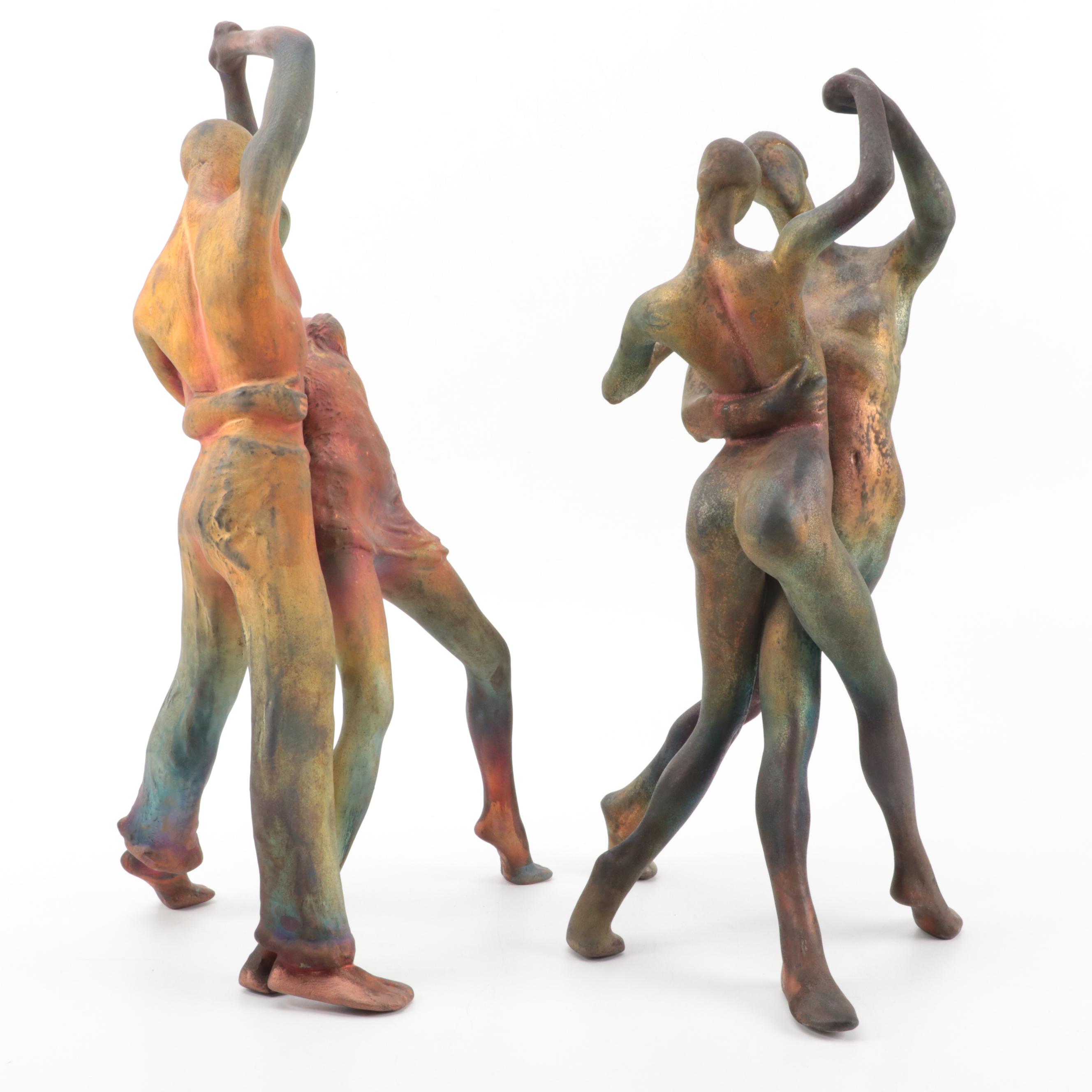 George "Zaro" Tudzarov Raku Fired Figural Ceramic Sculpture