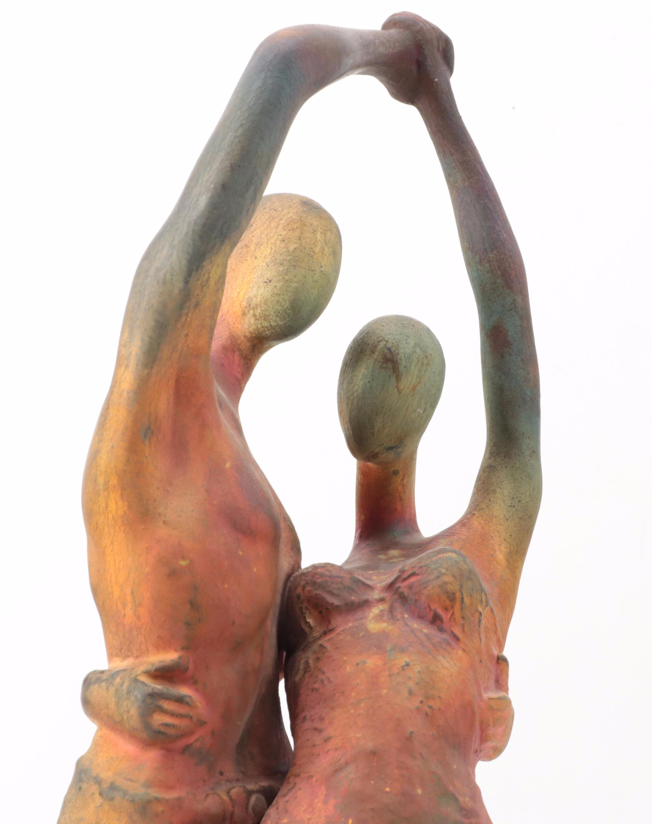 George "Zaro" Tudzarov Raku Fired Figural Ceramic Sculpture