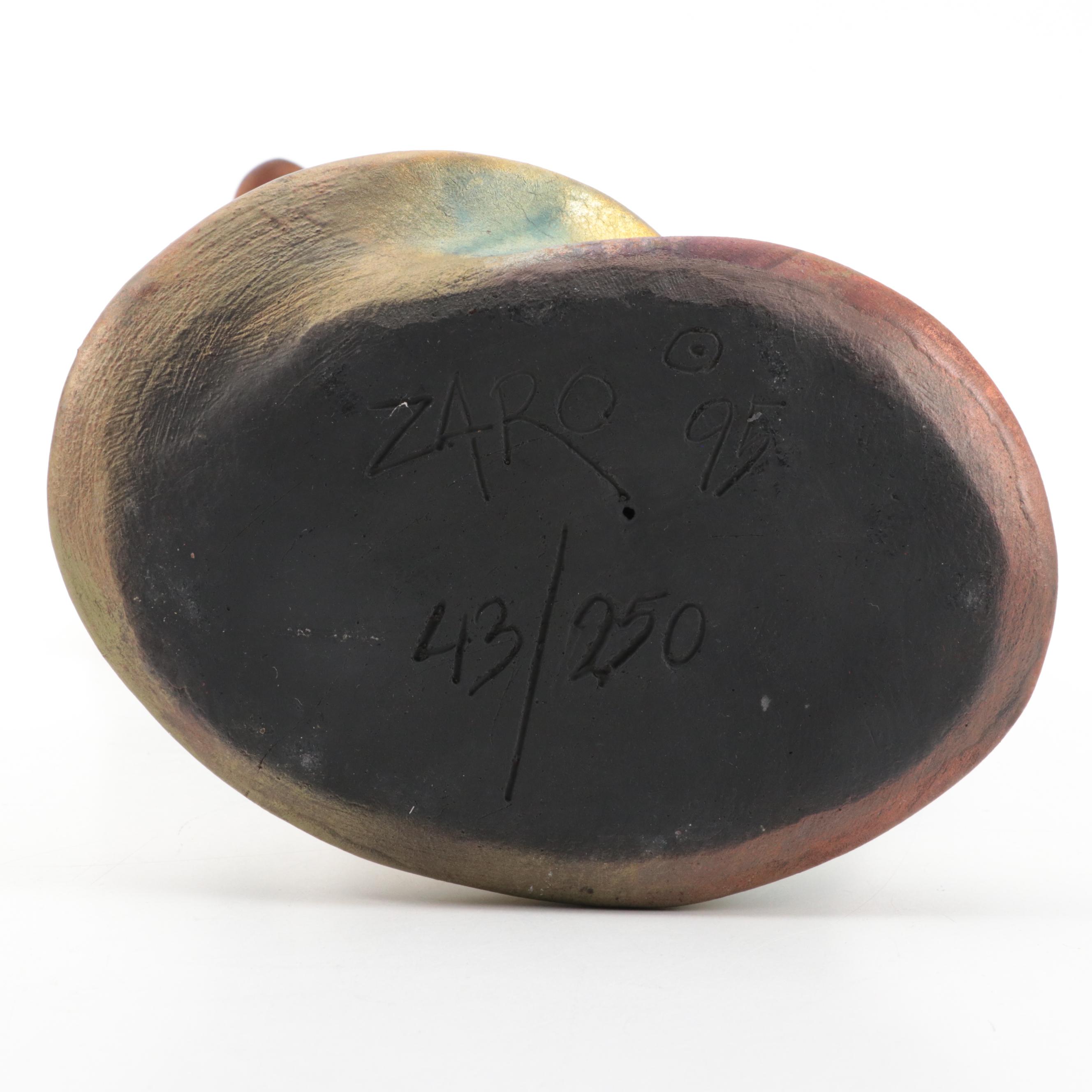 George "Zaro" Tudzarov Raku Fired Figural Ceramic Sculpture