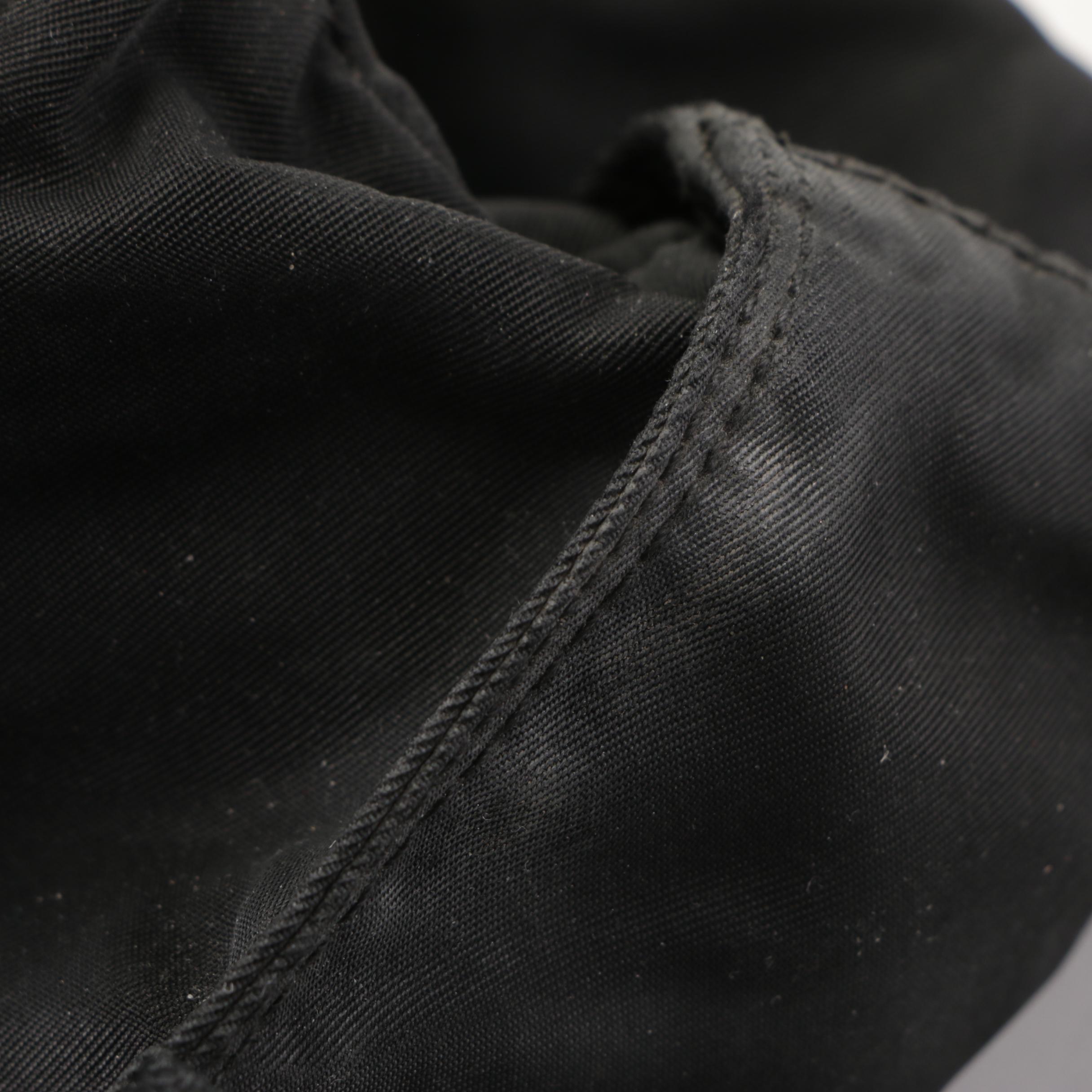 Prada Small Zip Tote Bag in Black Tessuto Nylon