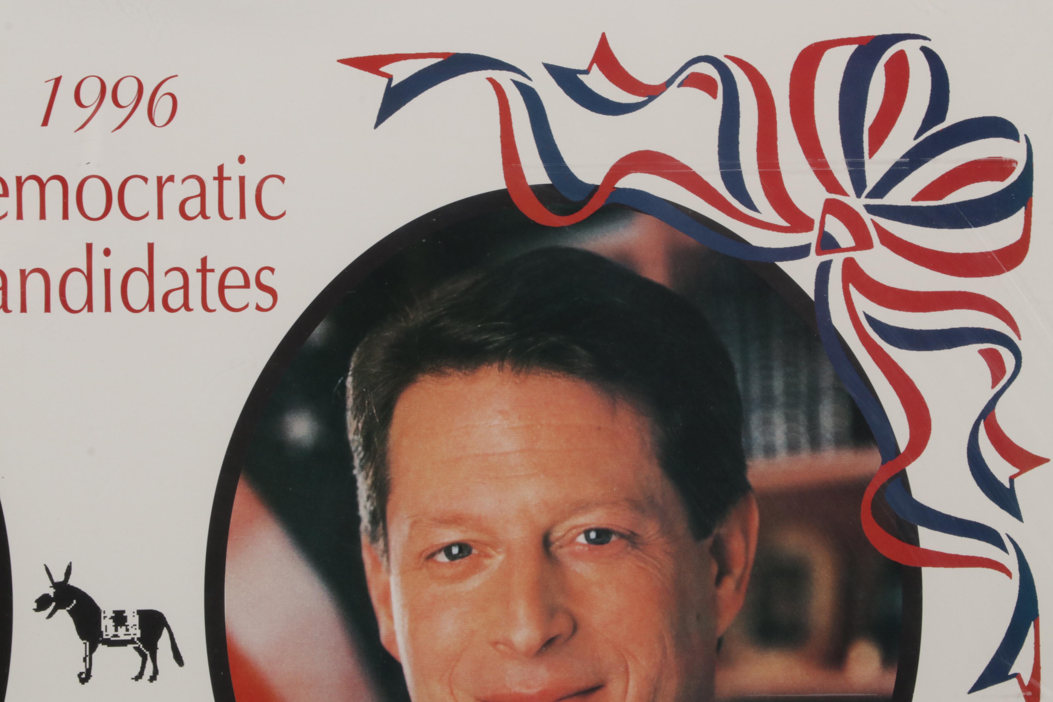 Bill Clinton and Al Gore Offset Lithograph Presidential Campaign Poster, 1996