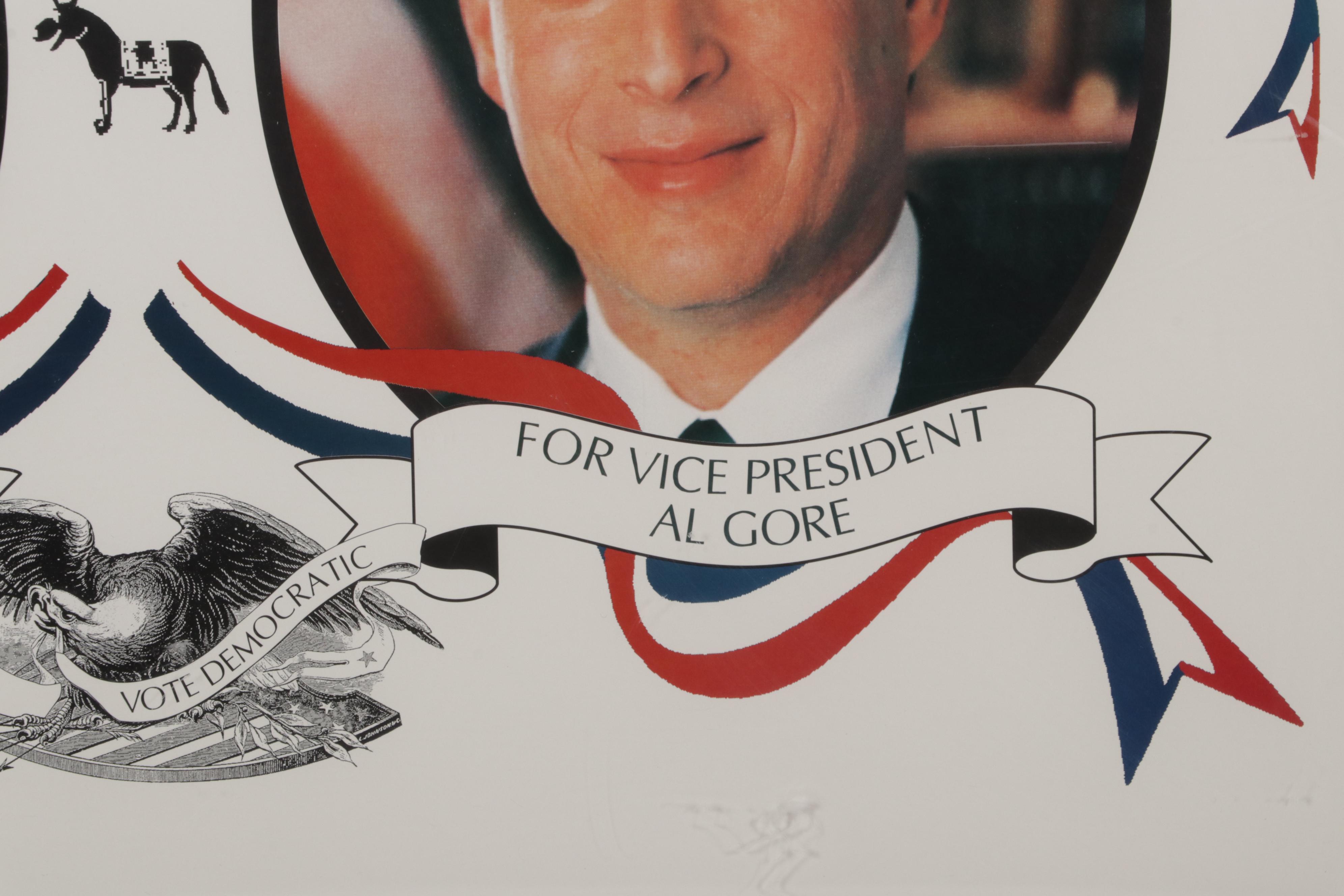 Bill Clinton and Al Gore Offset Lithograph Presidential Campaign Poster, 1996