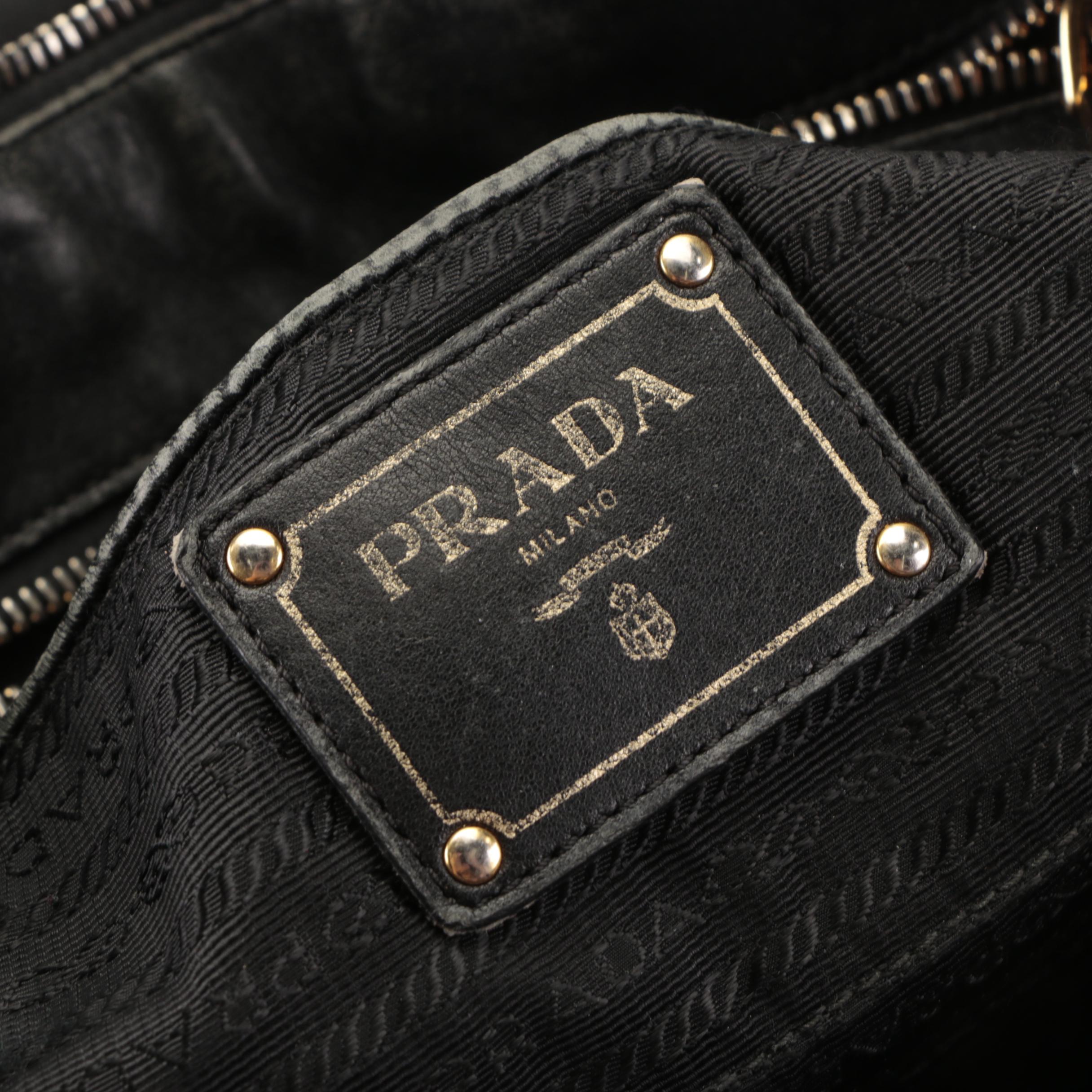 Prada Black Gaufre Tessuto Nylon Bag