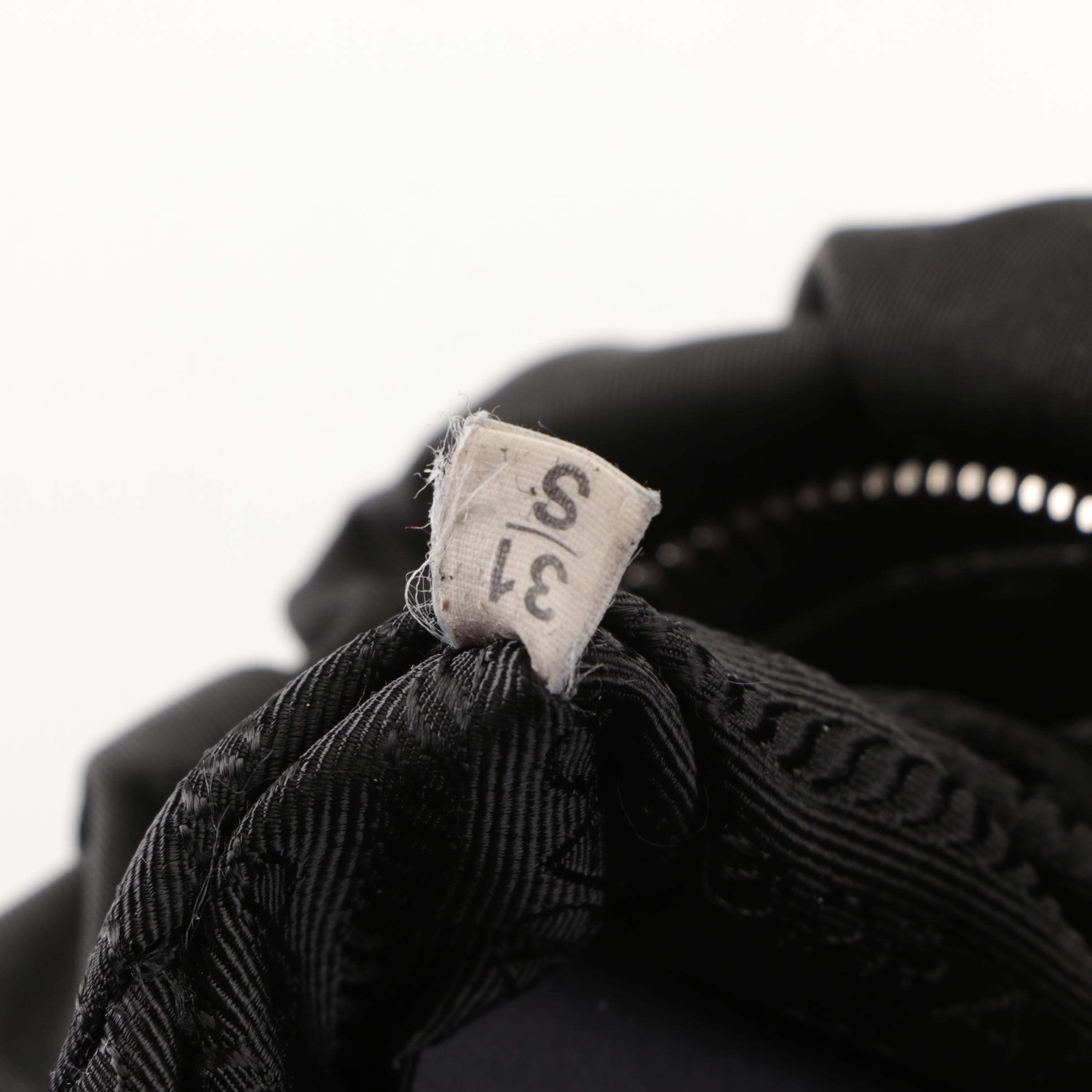 Prada Black Gaufre Tessuto Nylon Bag