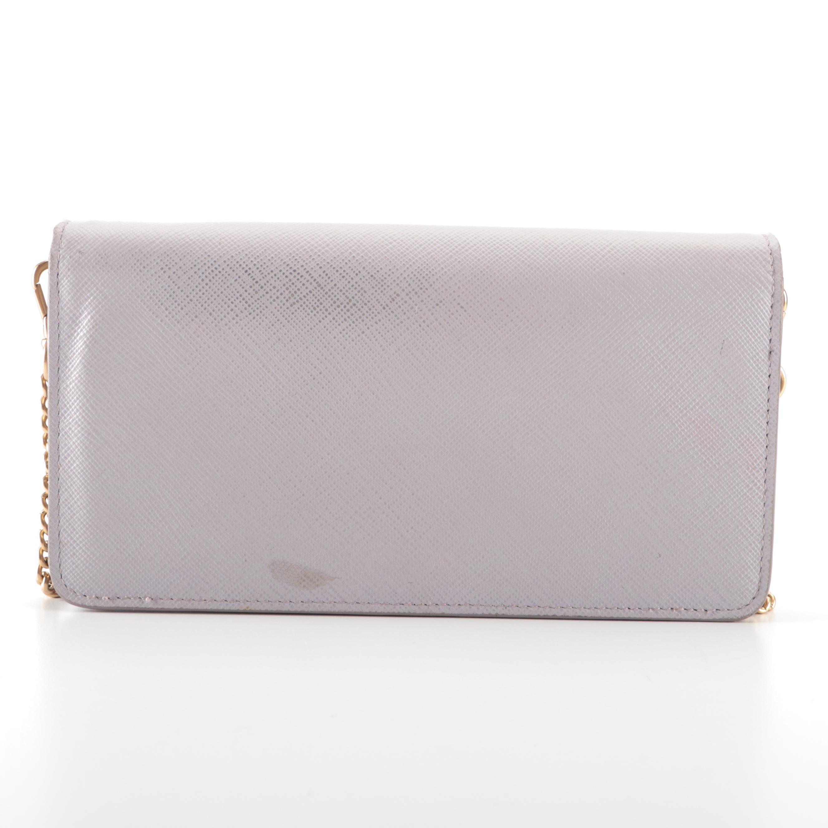 Prada Wallet on Chain in Saffiano Leather