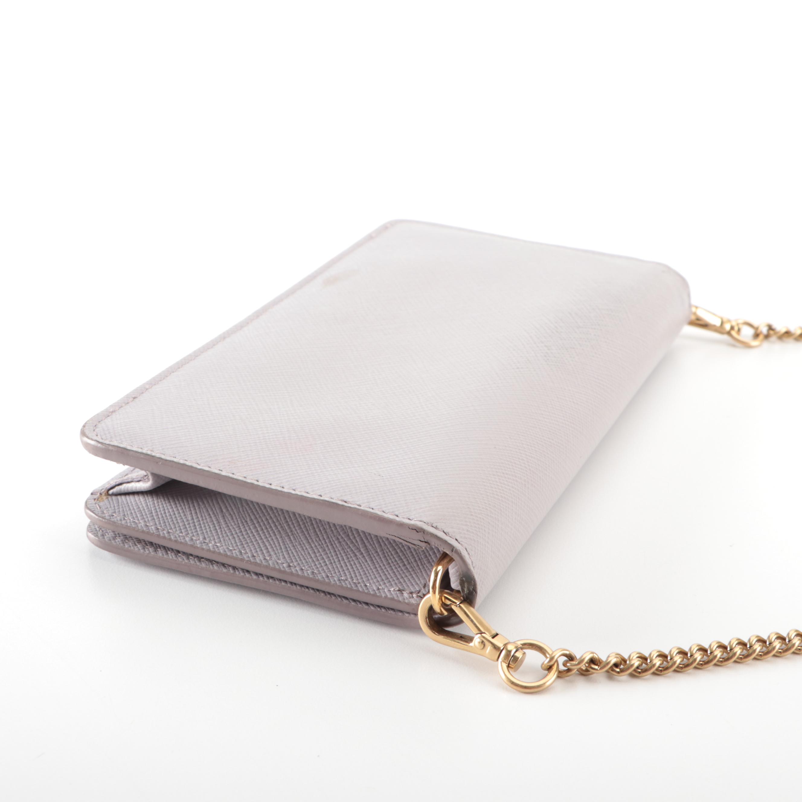 Prada Wallet on Chain in Saffiano Leather