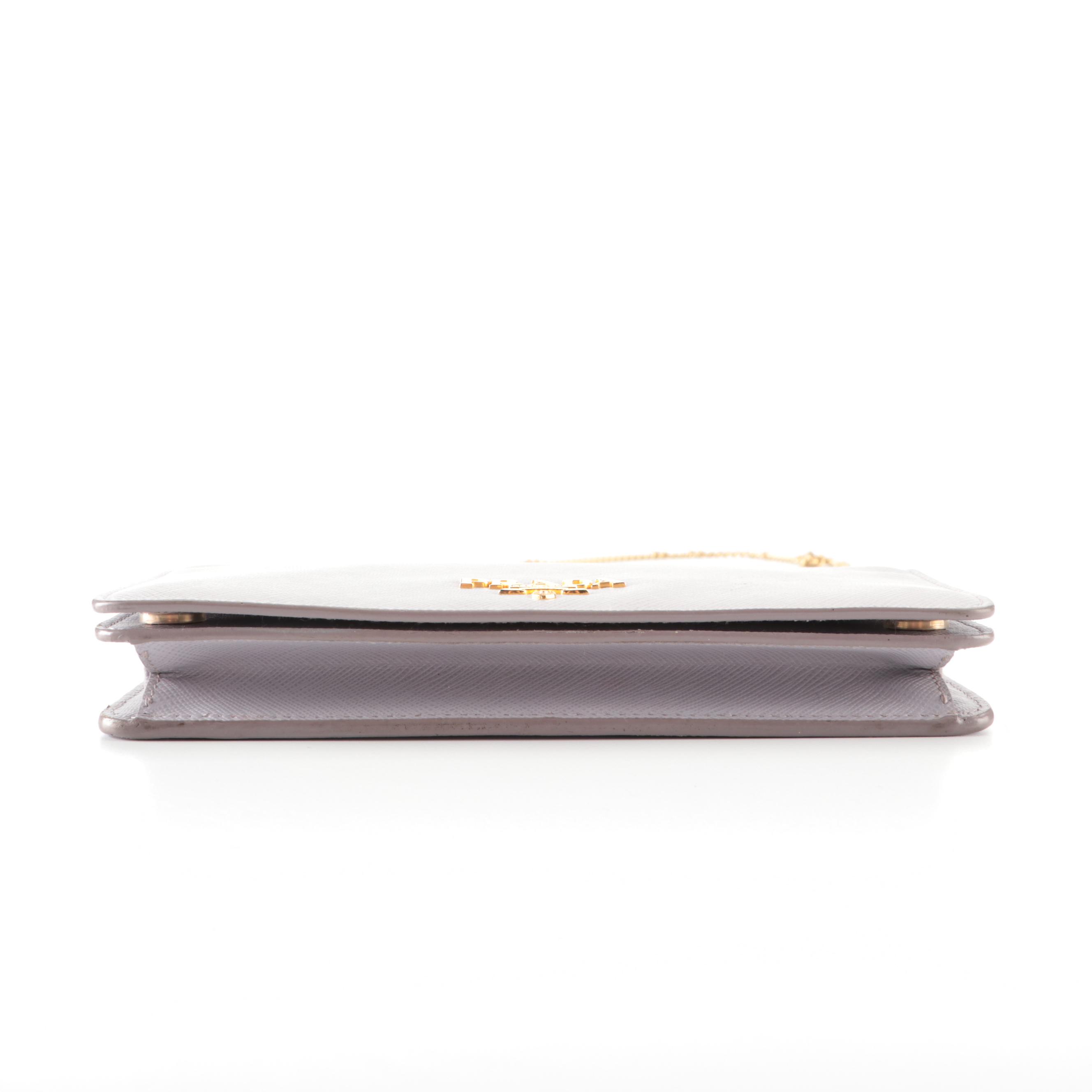 Prada Wallet on Chain in Saffiano Leather