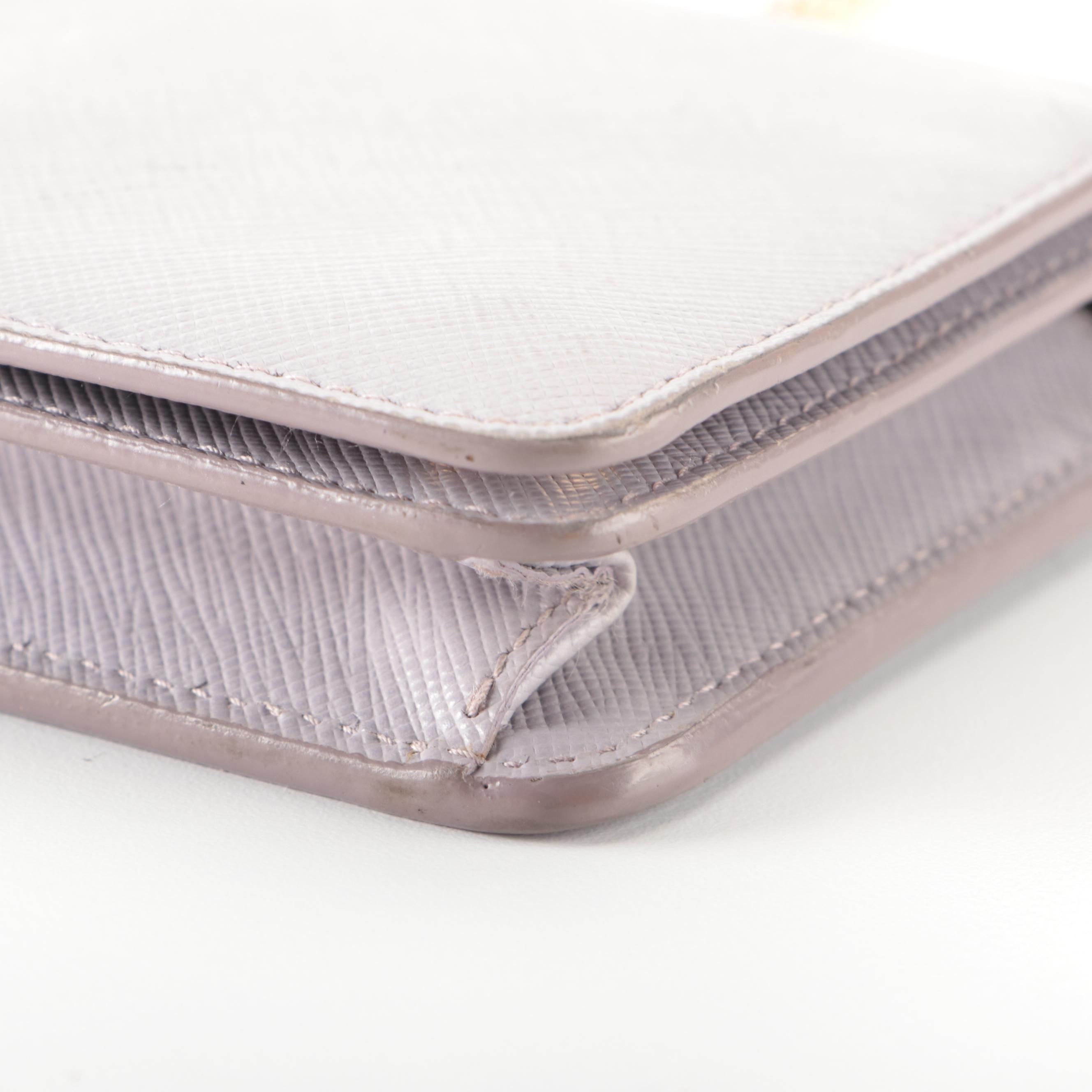 Prada Wallet on Chain in Saffiano Leather