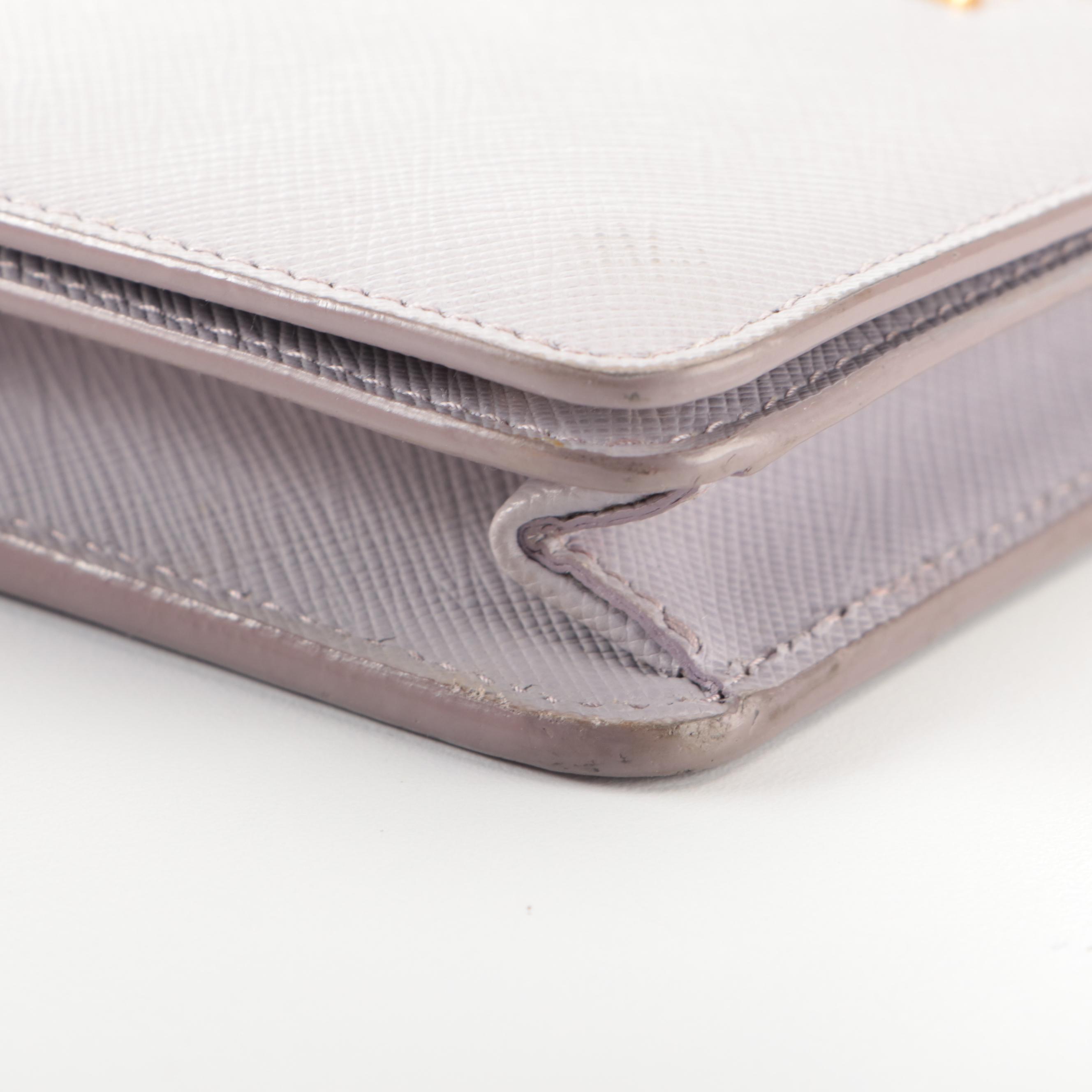 Prada Wallet on Chain in Saffiano Leather