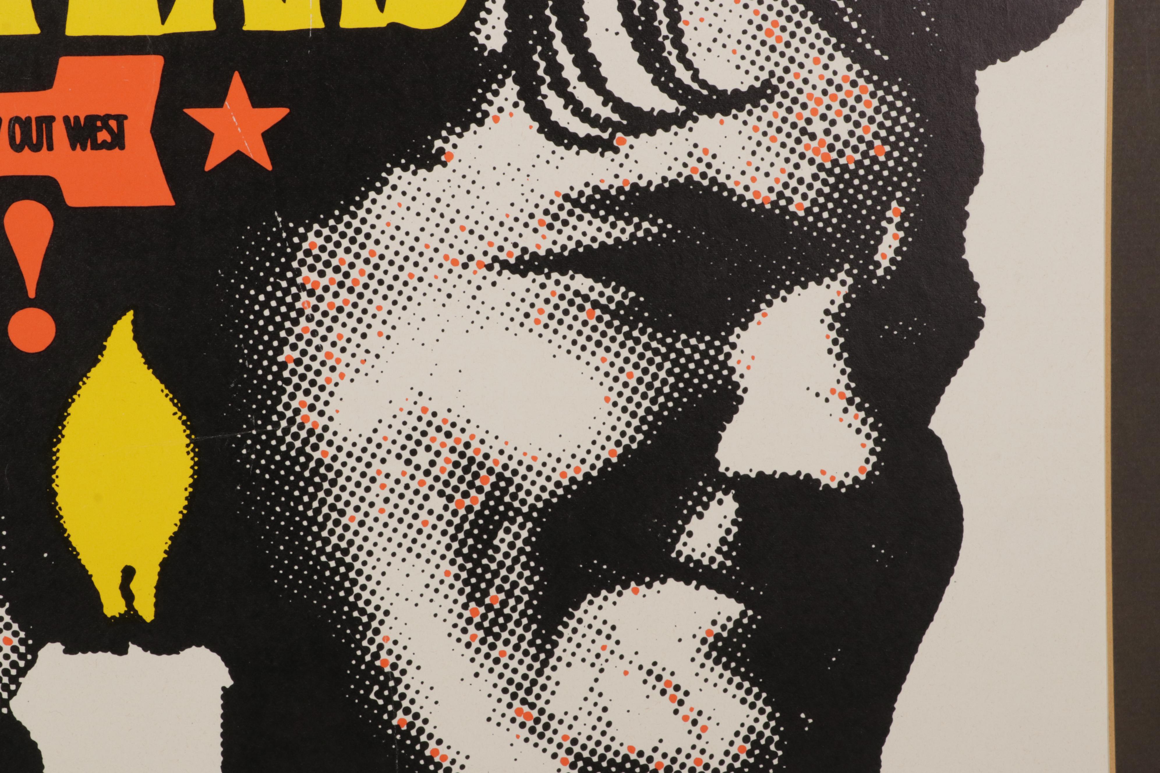 "2 Ritten Nach Texas" German Language Dubbed Movie Poster, Circa 1965