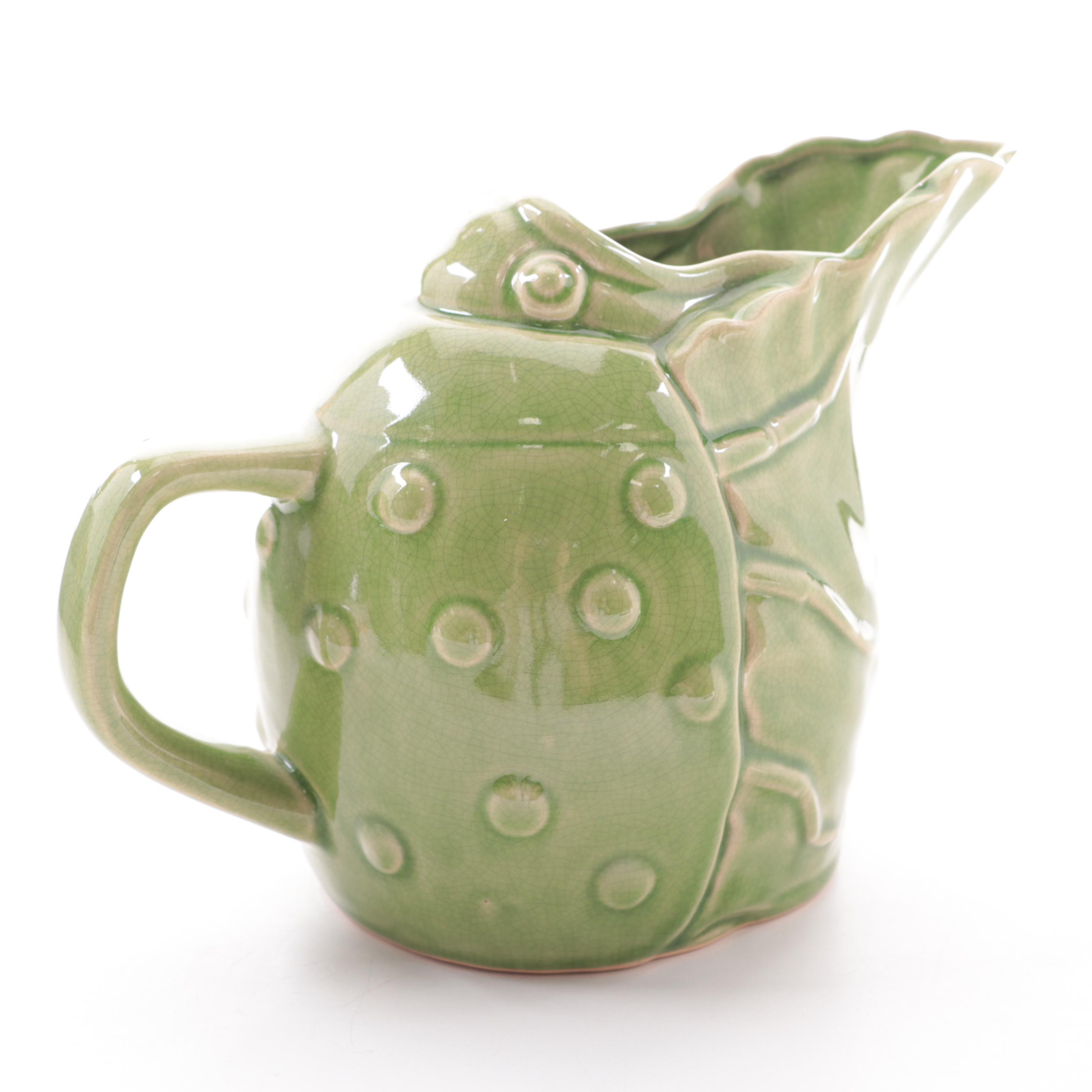 BICO Ceramic Bakeware, Italian Platter and Ladybug Pitcher