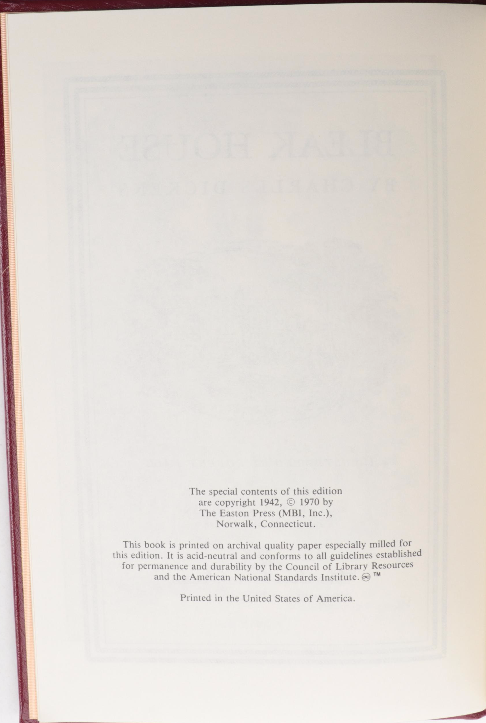Easton Press Charles Dickens Collection Including "A Christmas Carol"