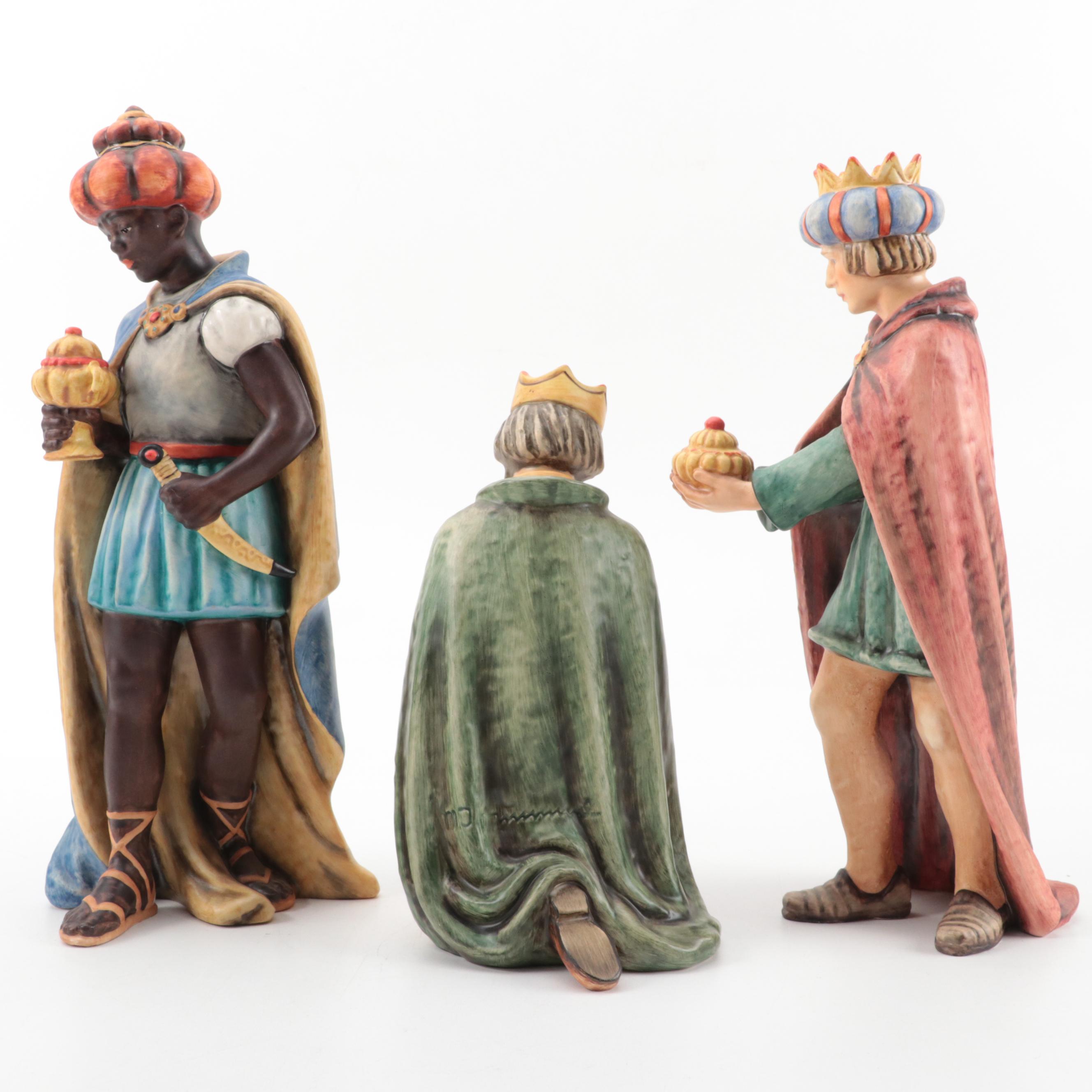 Goebel Porcelain Nativity Figurines, Mid-20th Century
