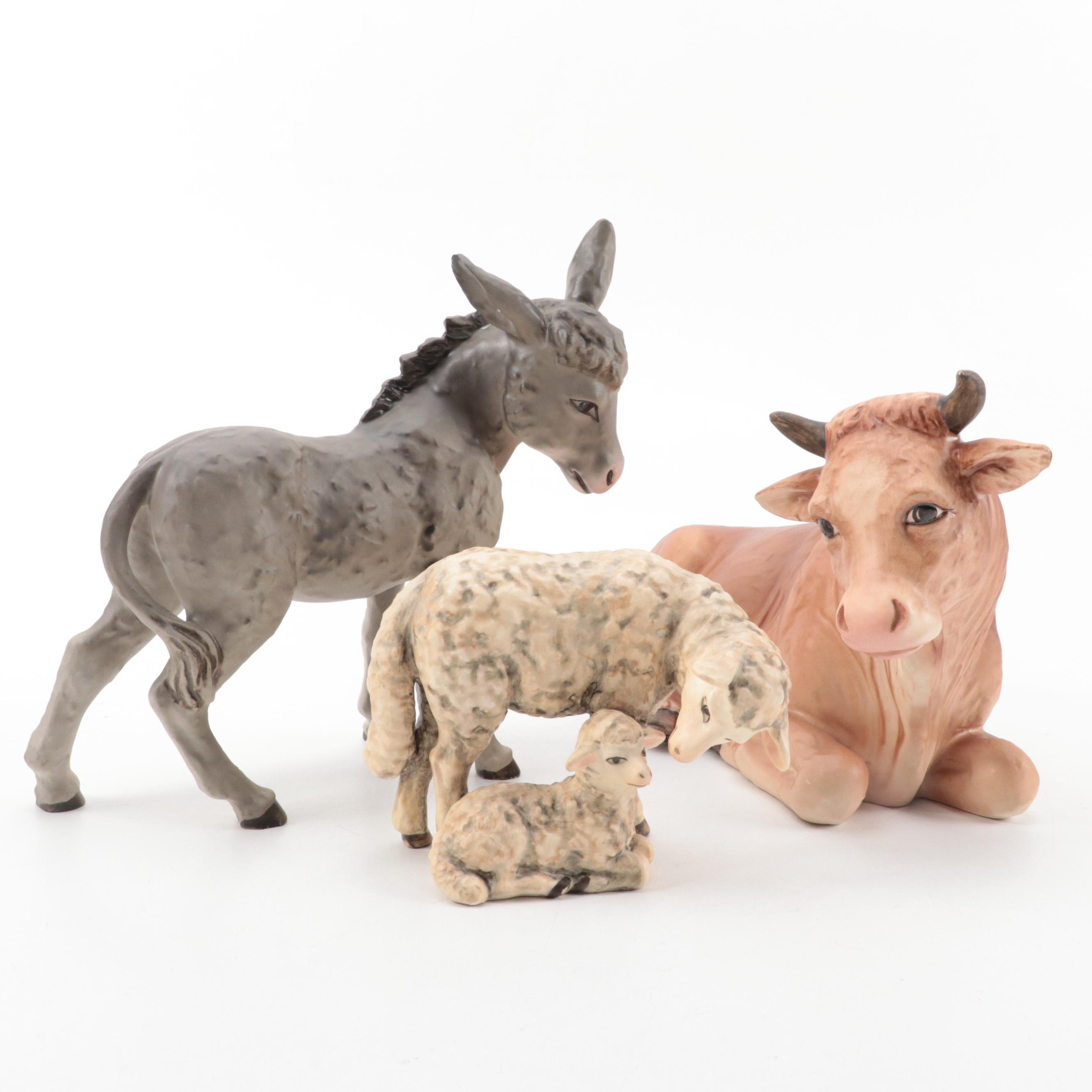 Goebel Porcelain Nativity Figurines, Mid-20th Century