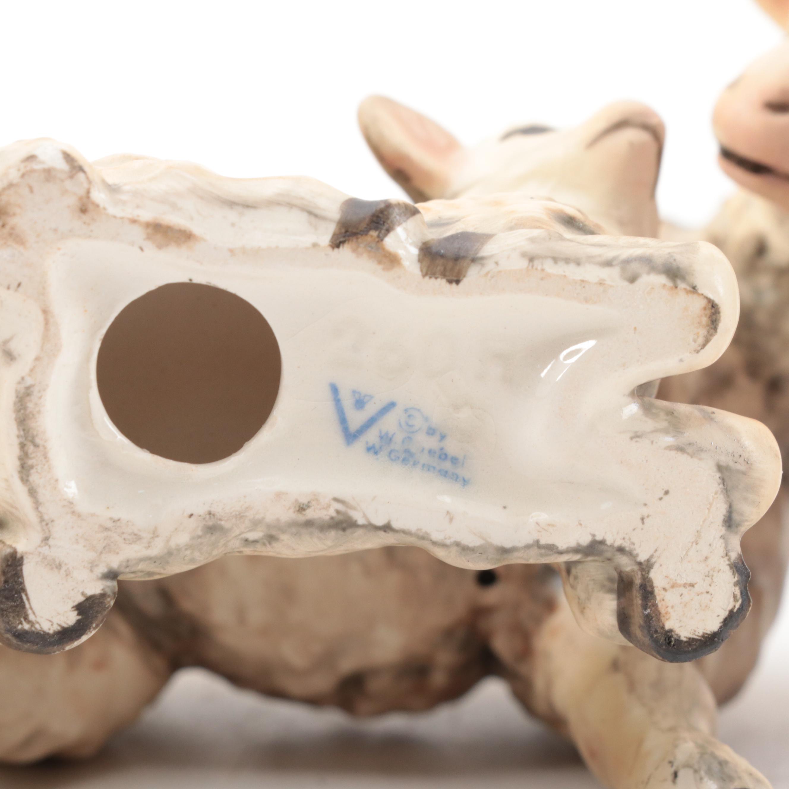 Goebel Porcelain Nativity Figurines, Mid-20th Century