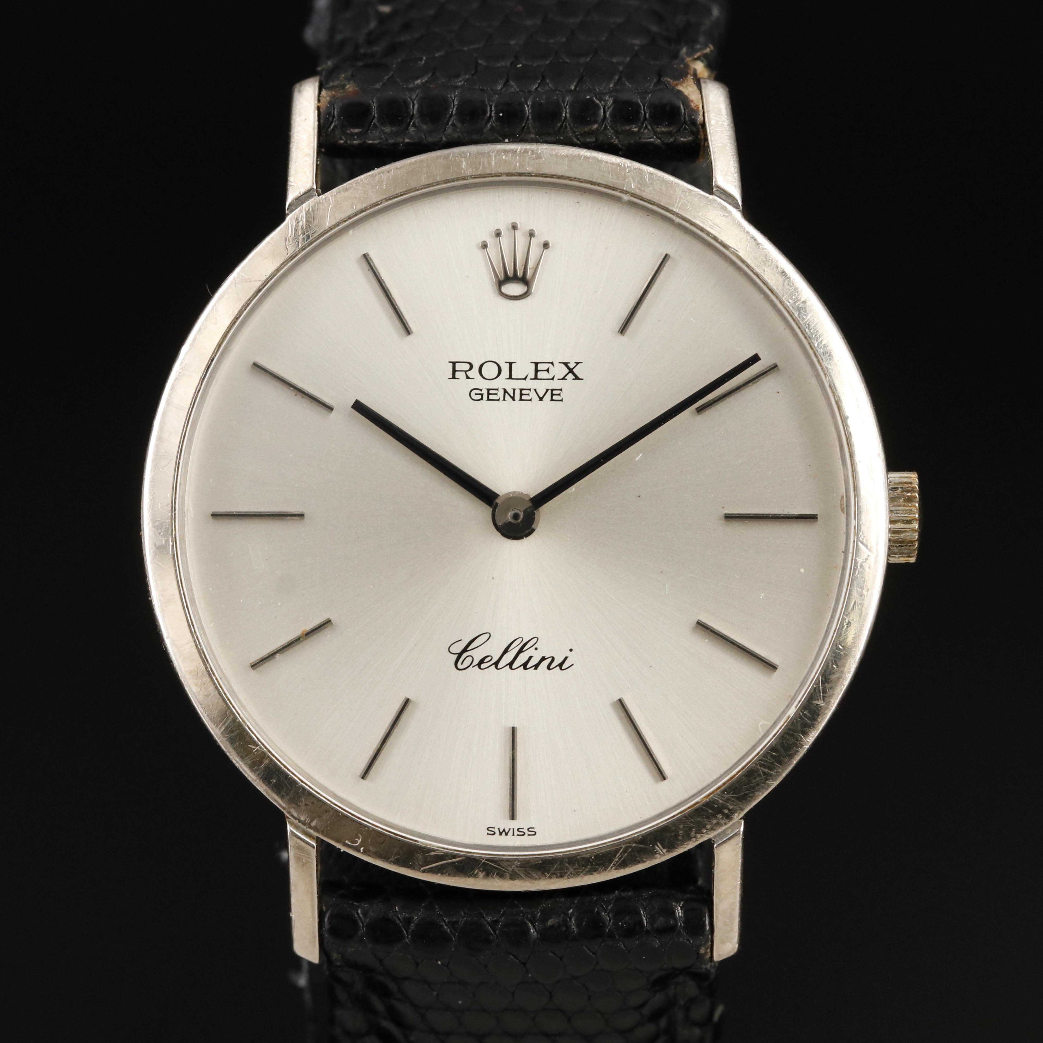 18K Rolex Geneve Cellini Manual Wind Watch