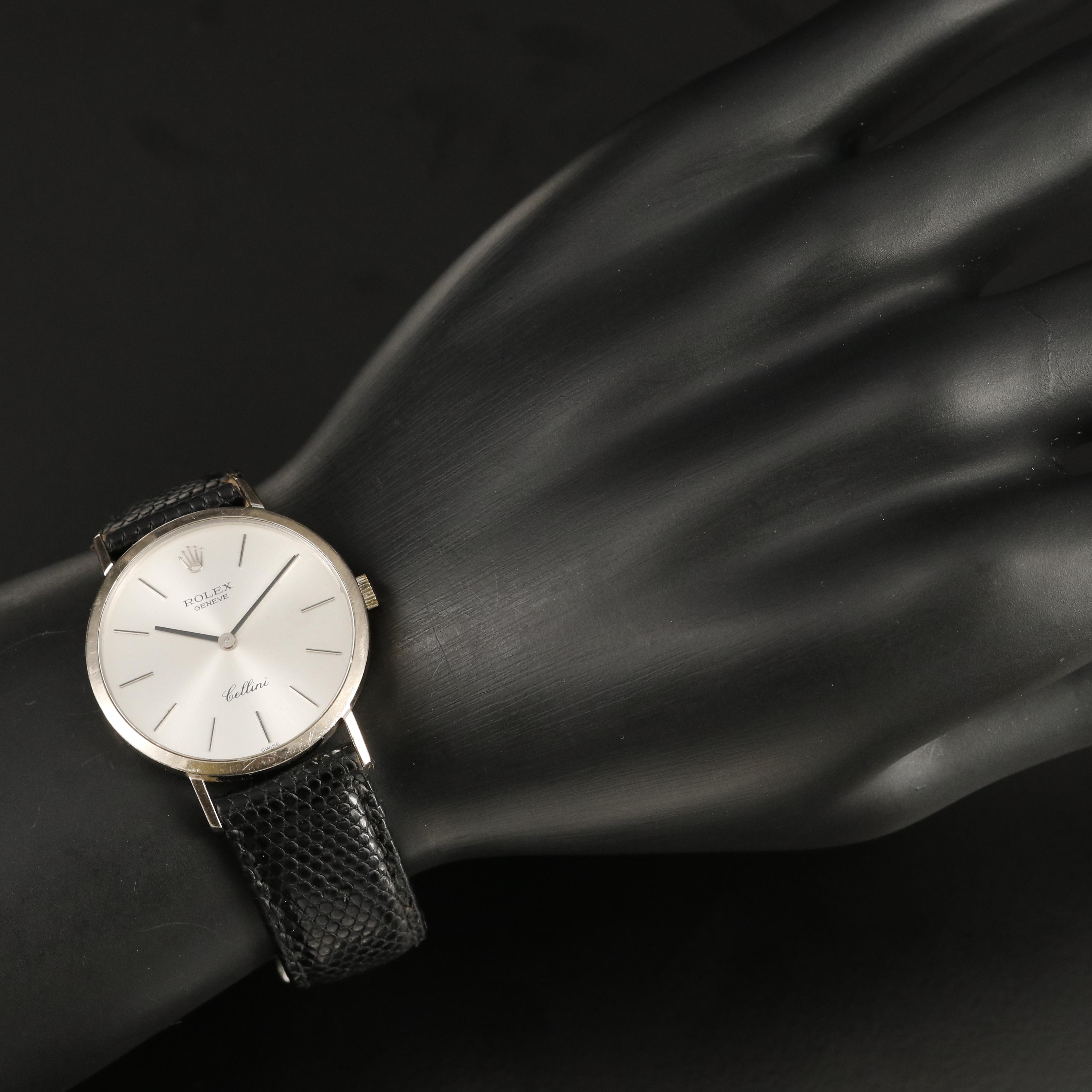 18K Rolex Geneve Cellini Manual Wind Watch