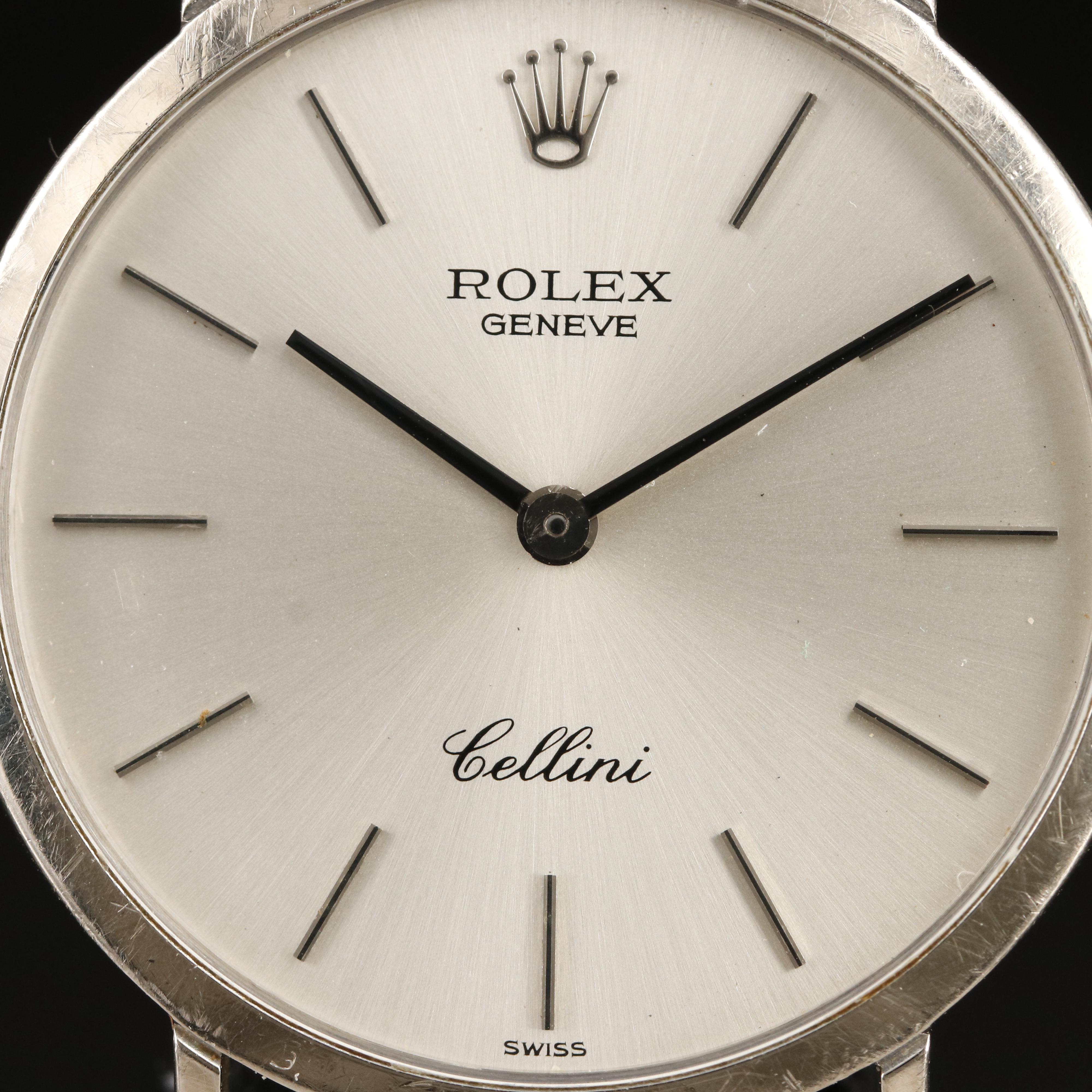 18K Rolex Geneve Cellini Manual Wind Watch