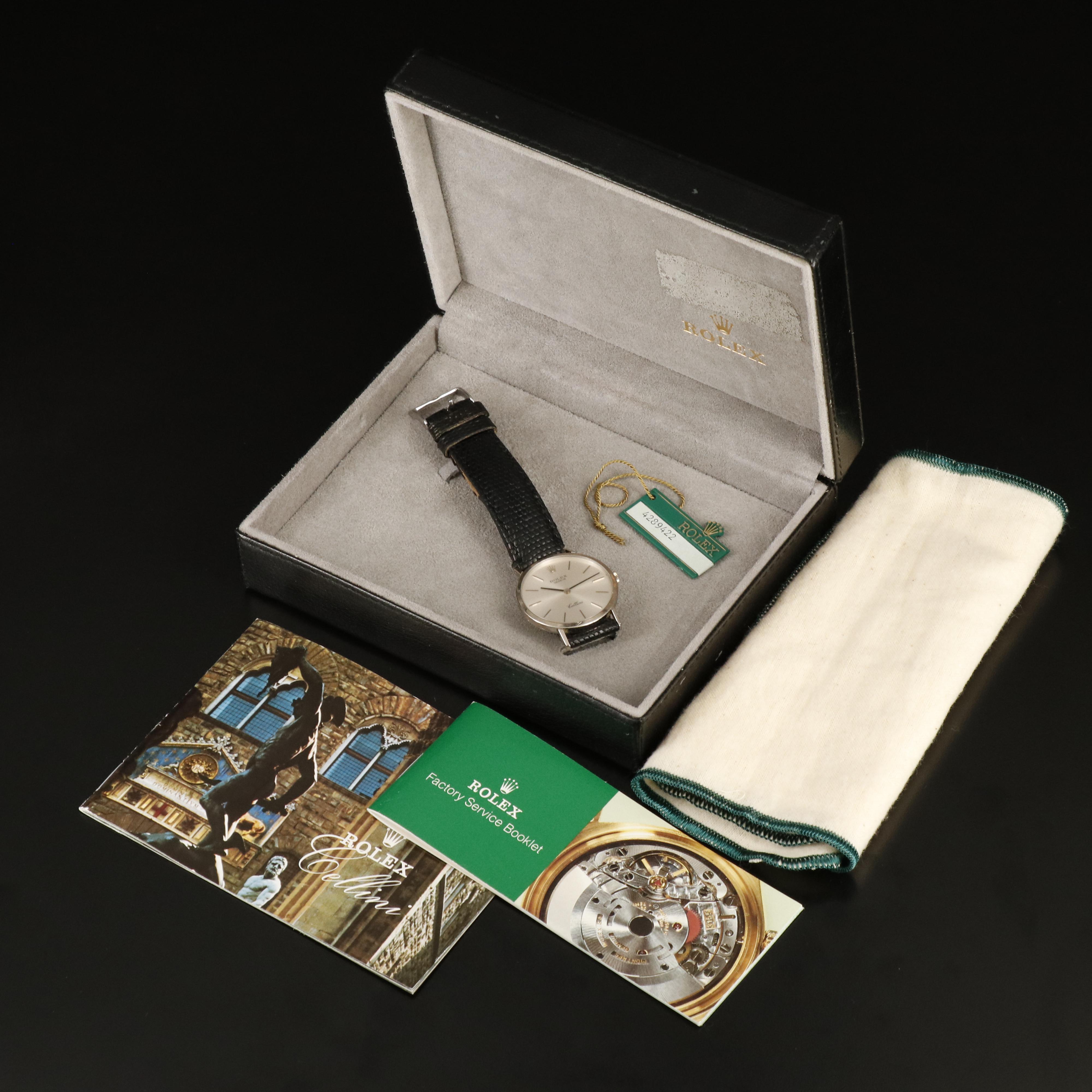 18K Rolex Geneve Cellini Manual Wind Watch