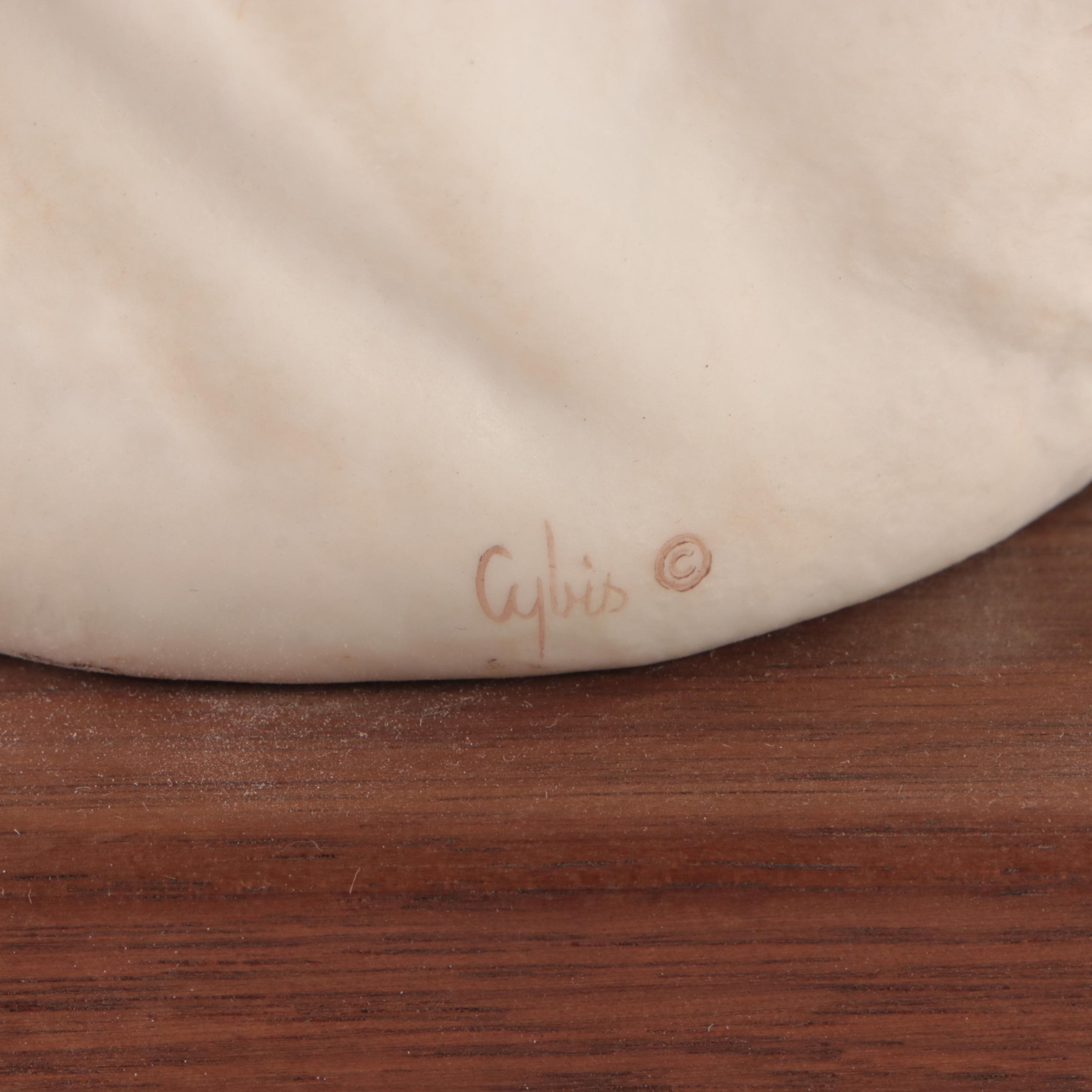 Cybis "Running Deer" and "Eskimo Child-Snow Bunting" Porcelain Figurines