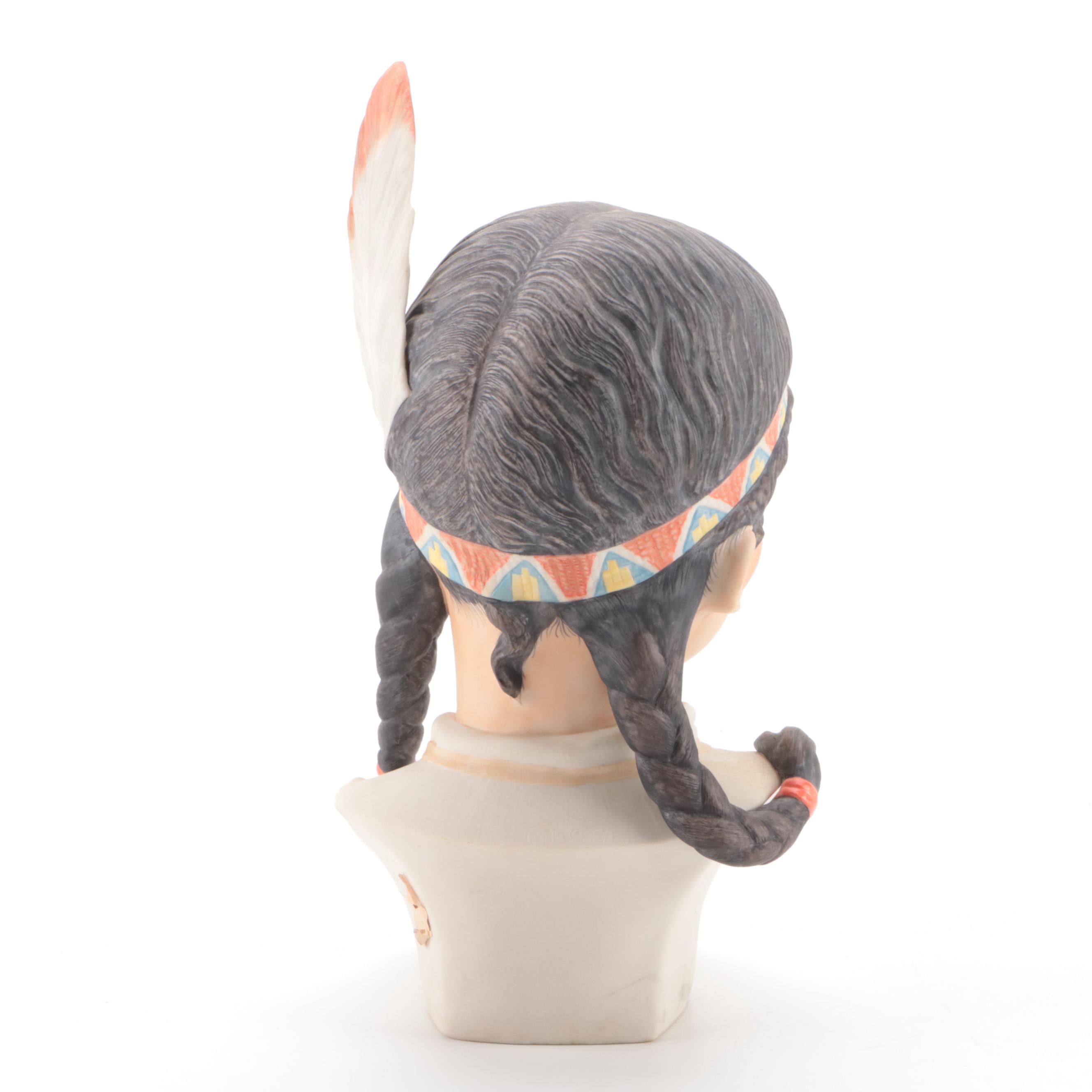 Cybis "Running Deer" and "Eskimo Child-Snow Bunting" Porcelain Figurines