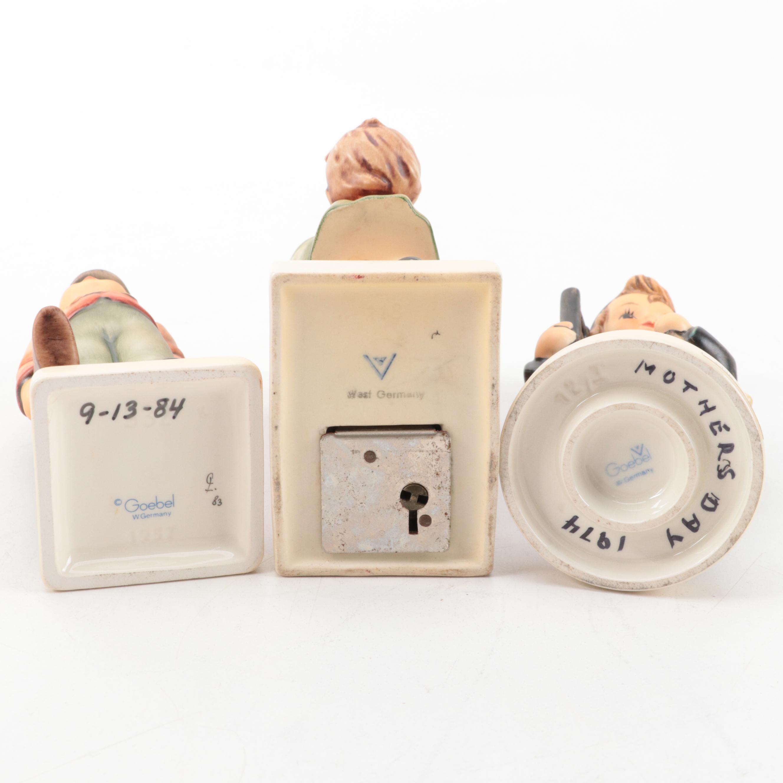 Goebel Hummel "Little Thrifty" Bank and Other Hummel Figurines