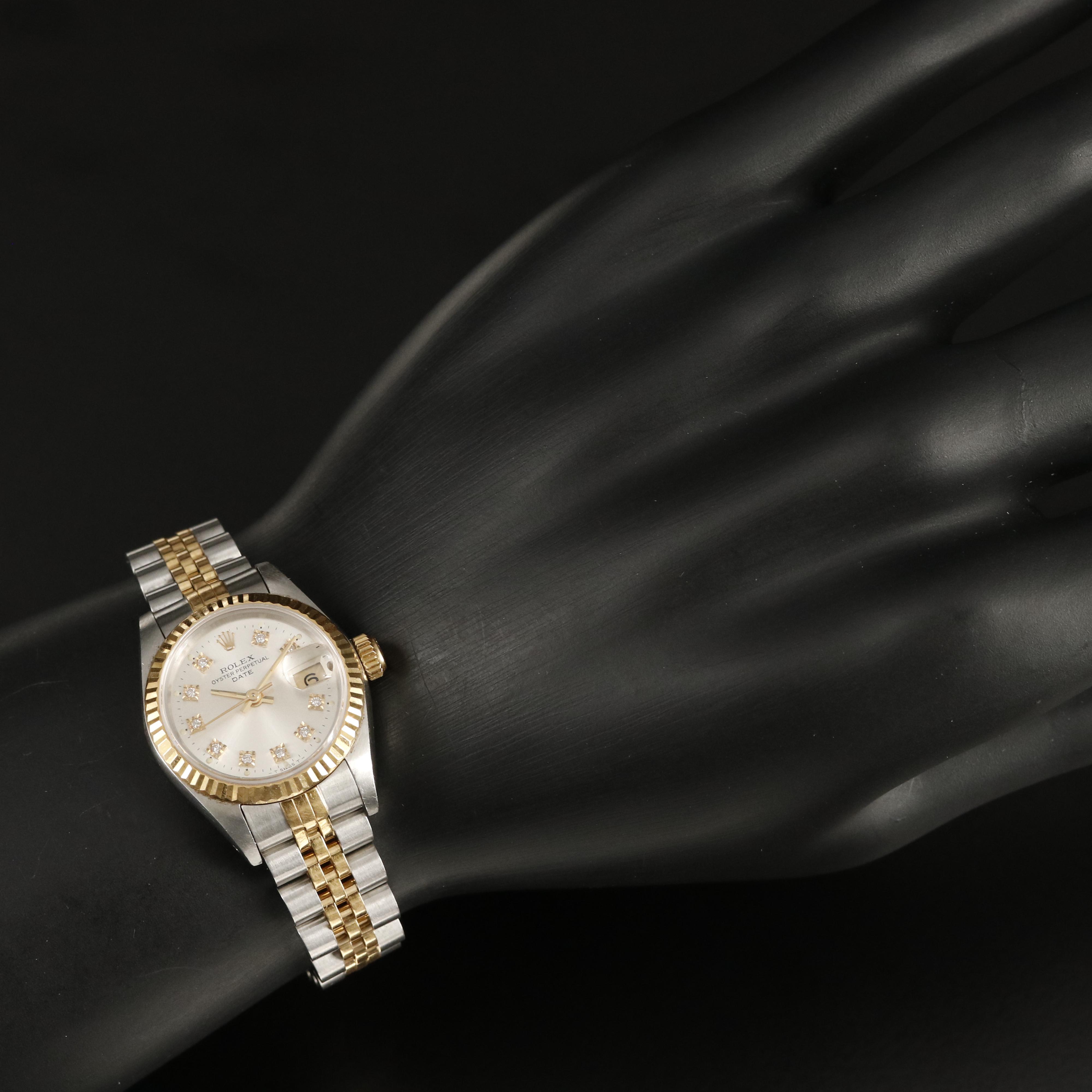 1991 Rolex Oyster Perpetual Datejust Diamond Dial Watch