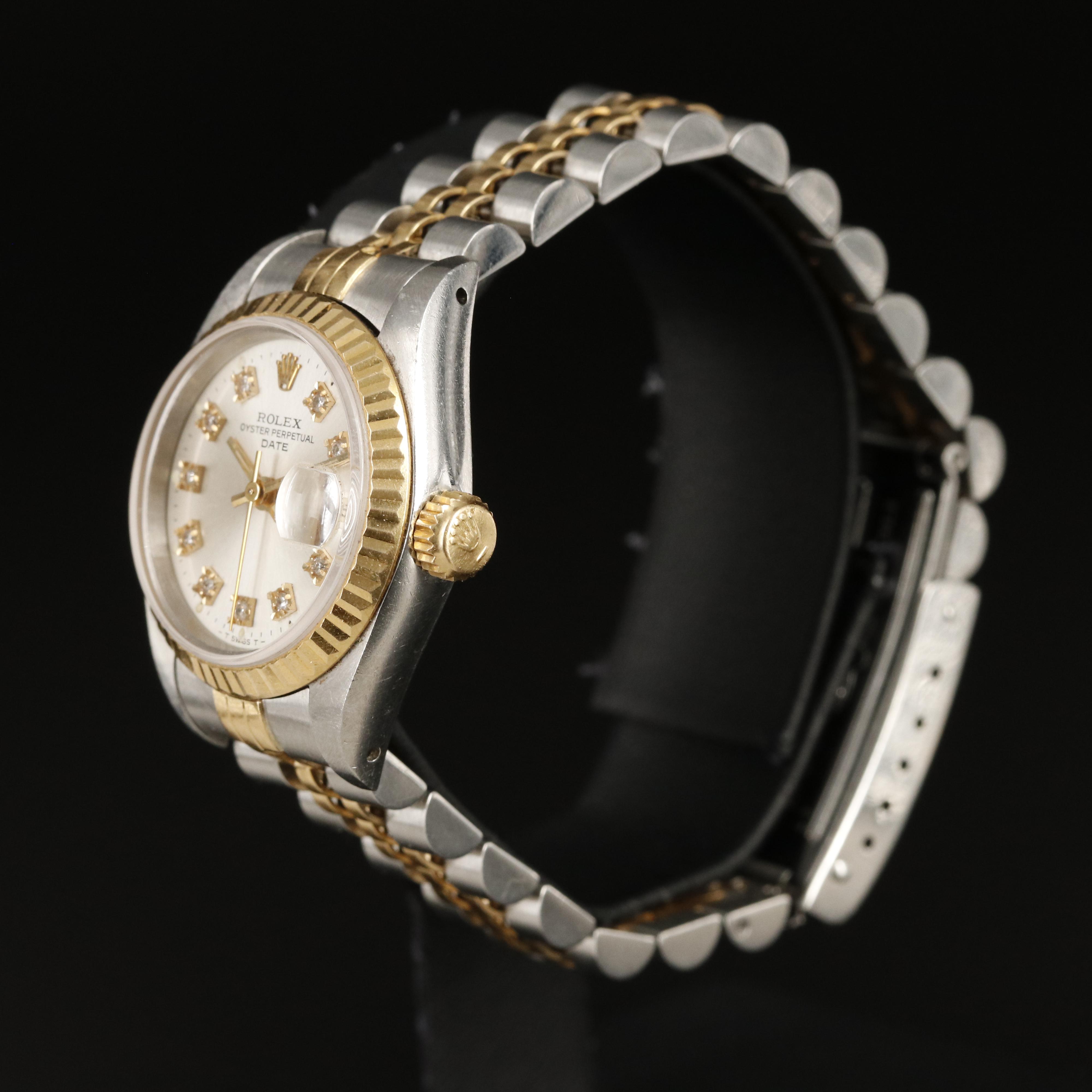 1991 Rolex Oyster Perpetual Datejust Diamond Dial Watch