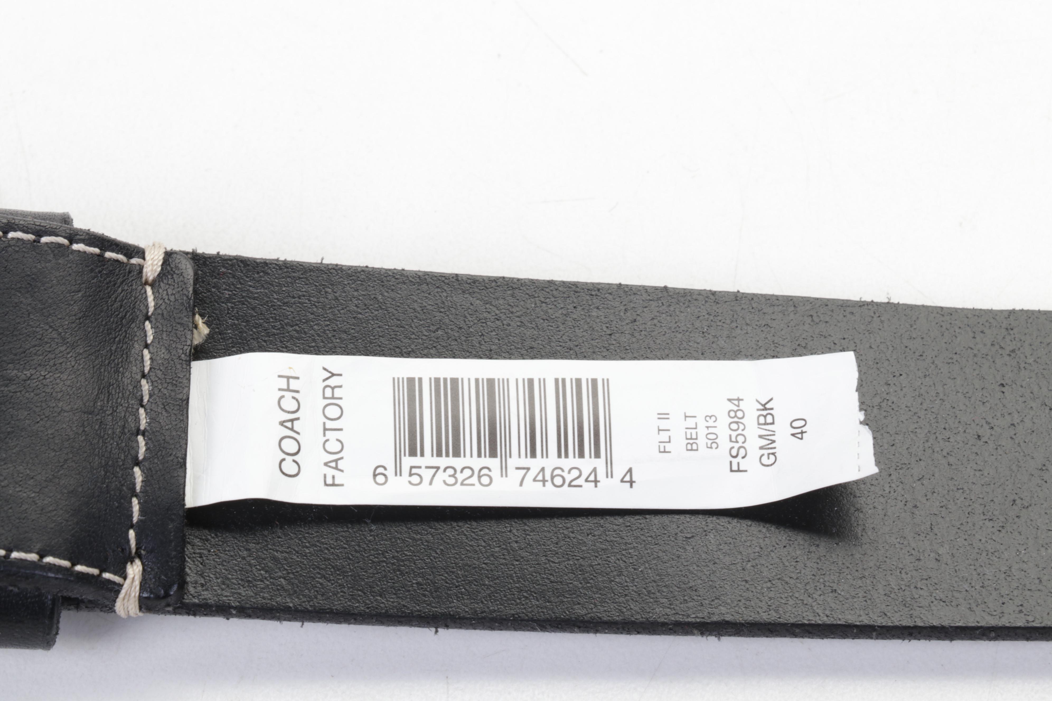 Coach Men's Leatherware Brown Leather Briefcase With Belts and Gloves