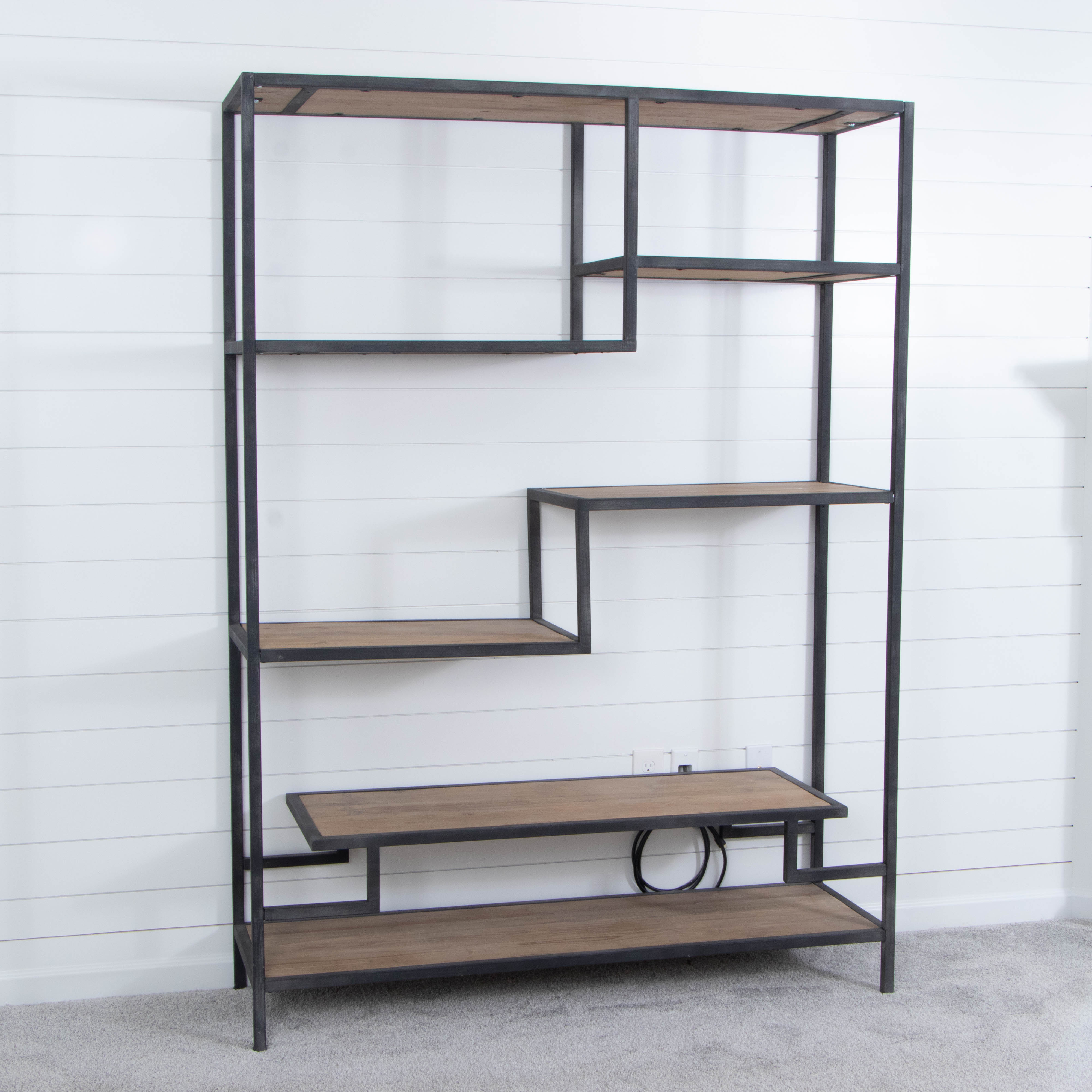 Uttermost "Sherwin" Pine and Iron Étagère