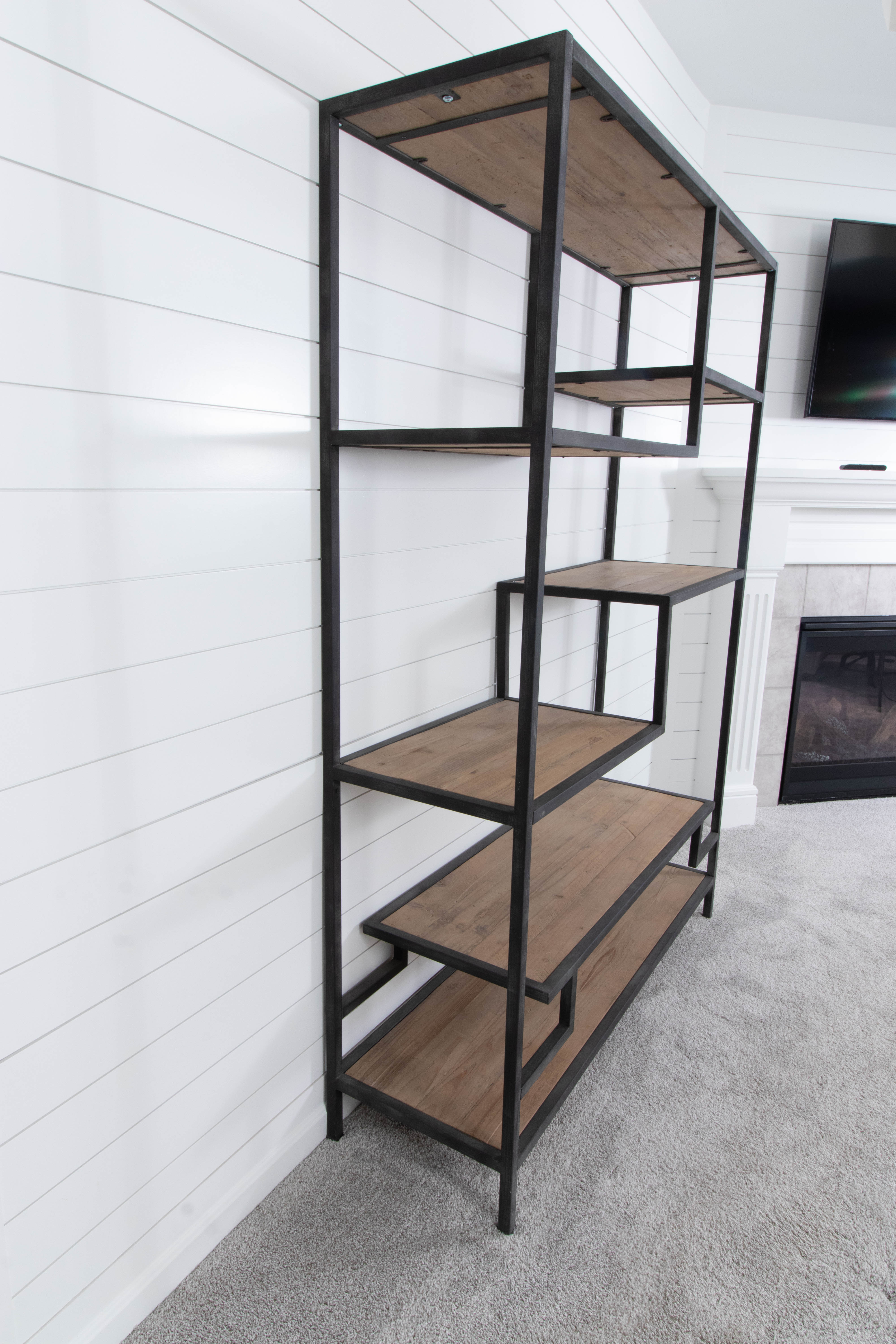 Uttermost "Sherwin" Pine and Iron Étagère