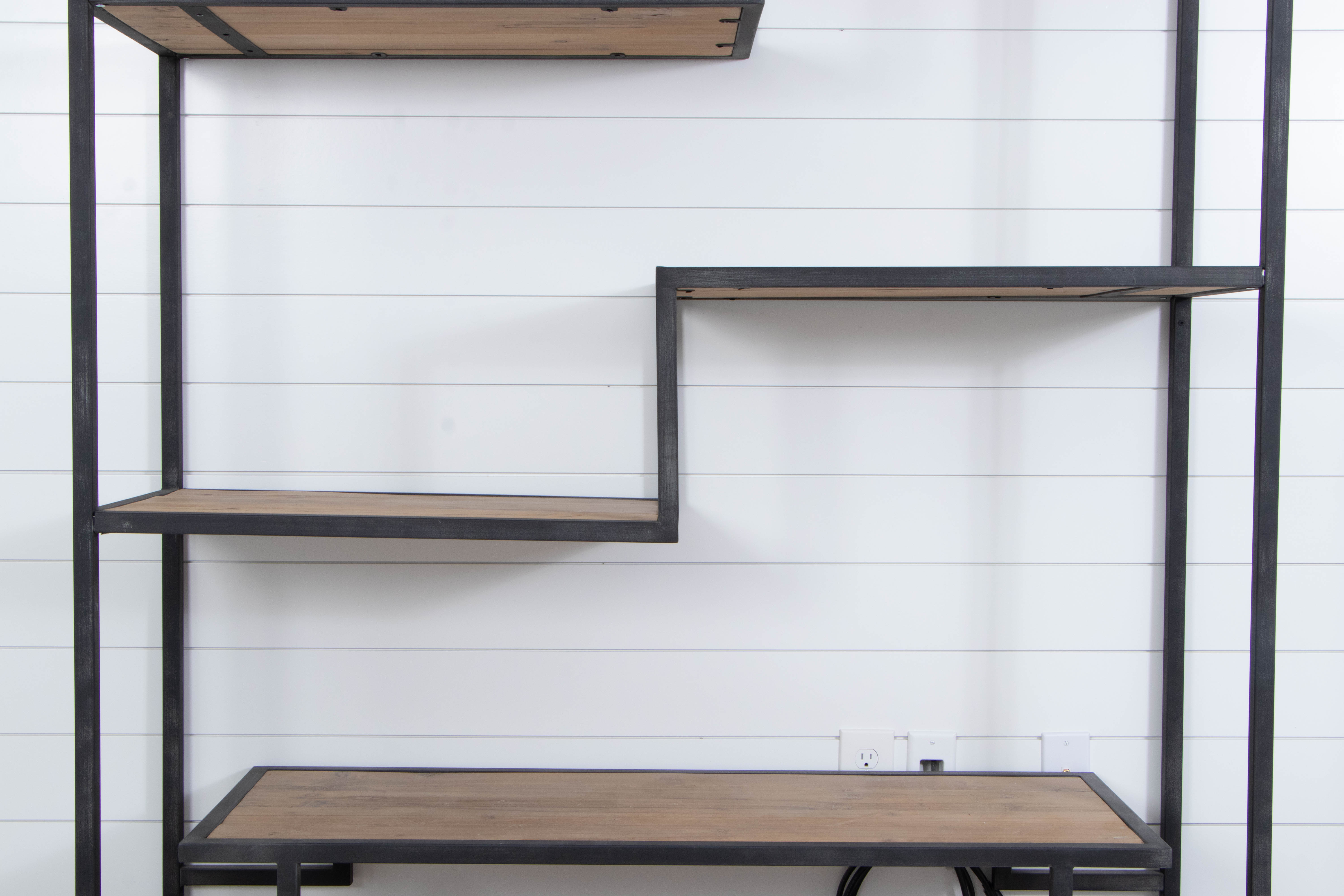 Uttermost "Sherwin" Pine and Iron Étagère