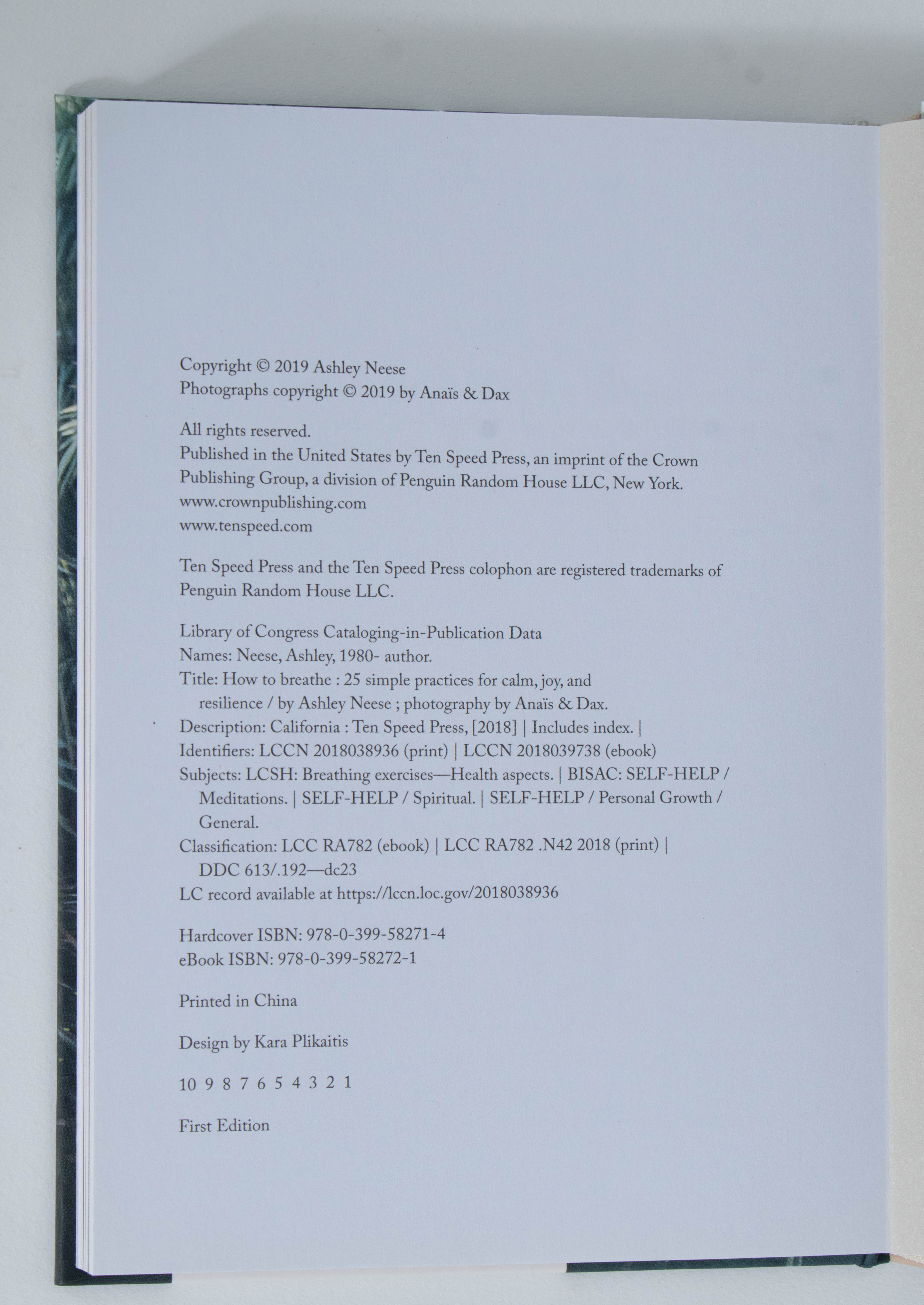 First Edition "How to Breathe" by Ashley Neese and More