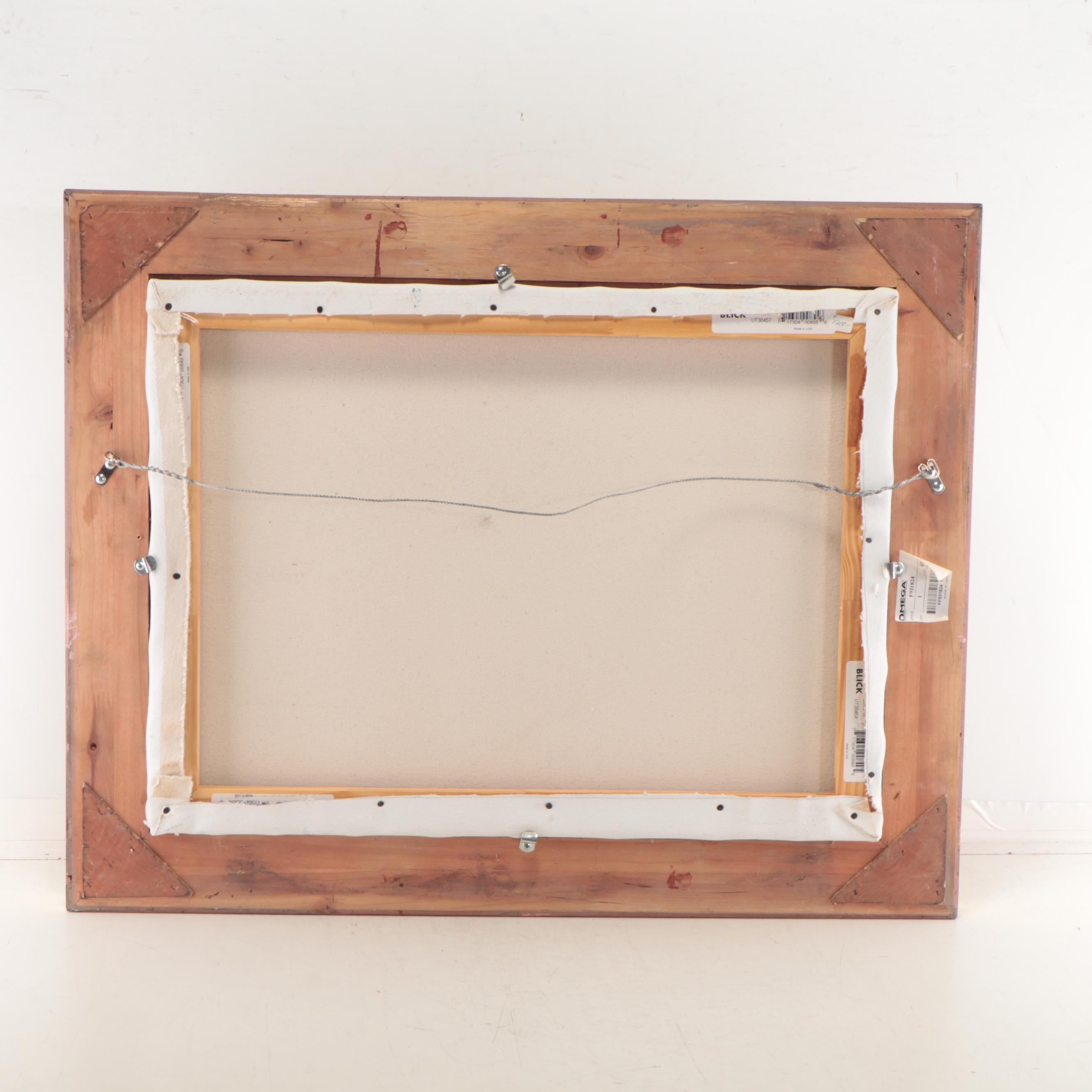 Robert Alan Waltsak Beach Scene Oil Painting