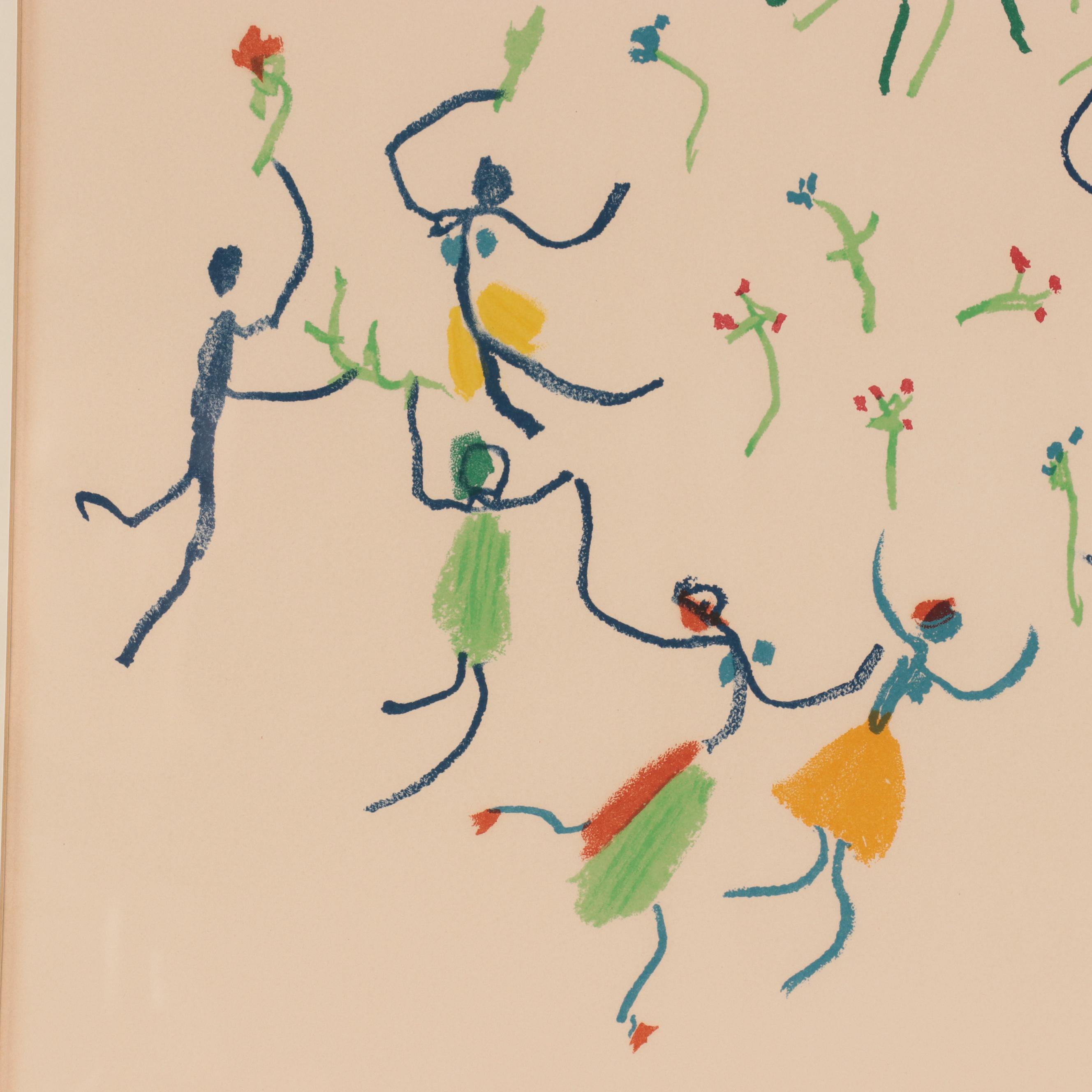 Lithograph After Pablo Picasso "La Ronde de la Jeunesse au Soleil"