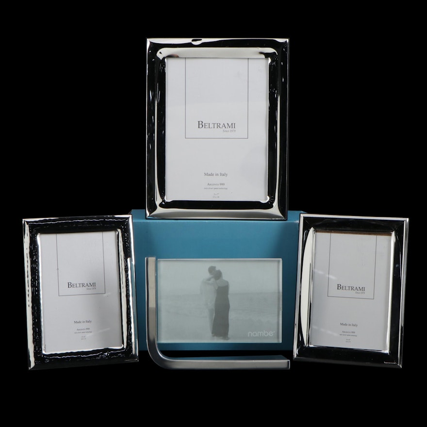 Nambé "Movie Frame" with Beltrami Silver Plated Picture Frames