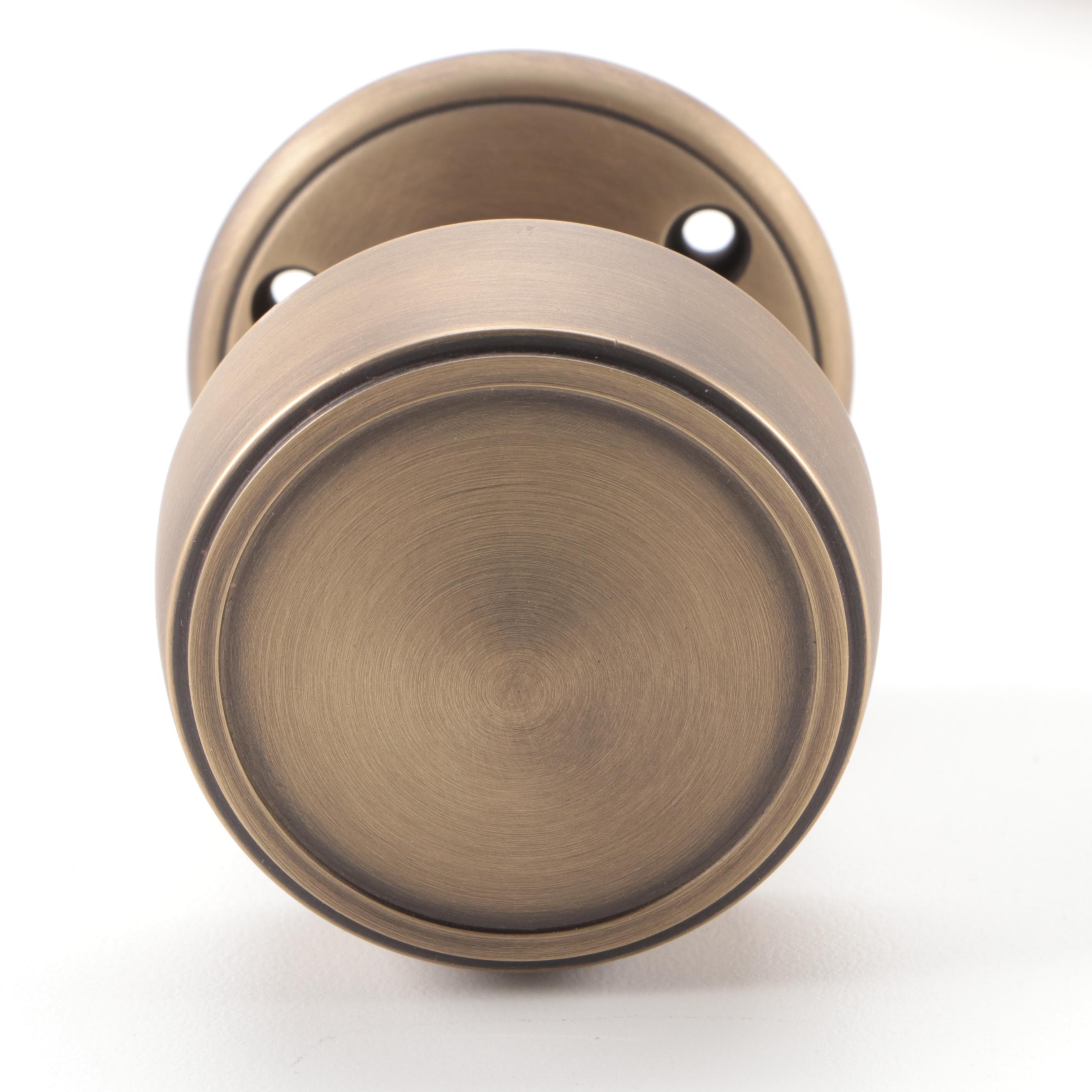 Antique Brass Finish Passage Door Knob Sets with Latches